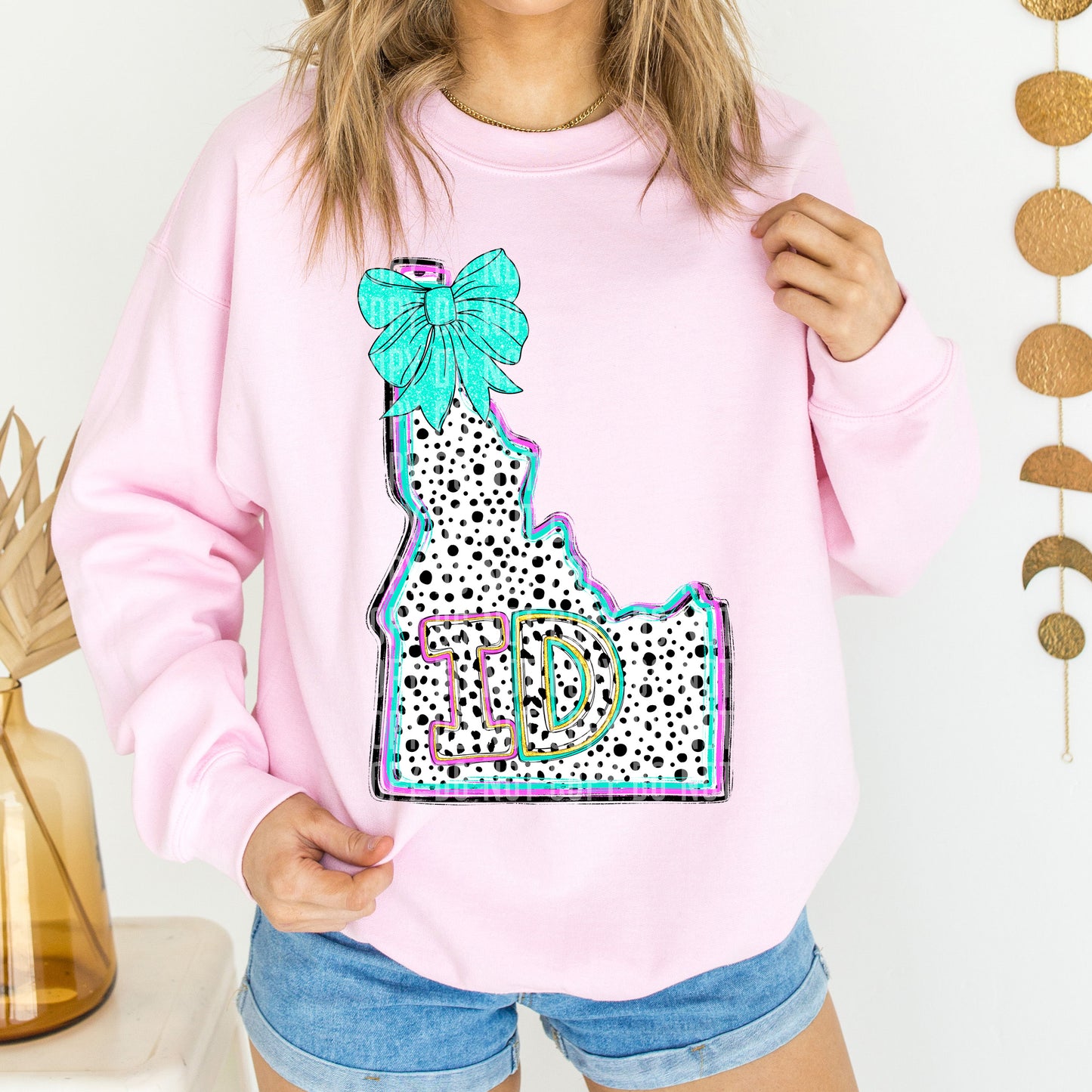 PICK A STATE- States Pink & Turquoise - Digital download 300DPI PNG FILE