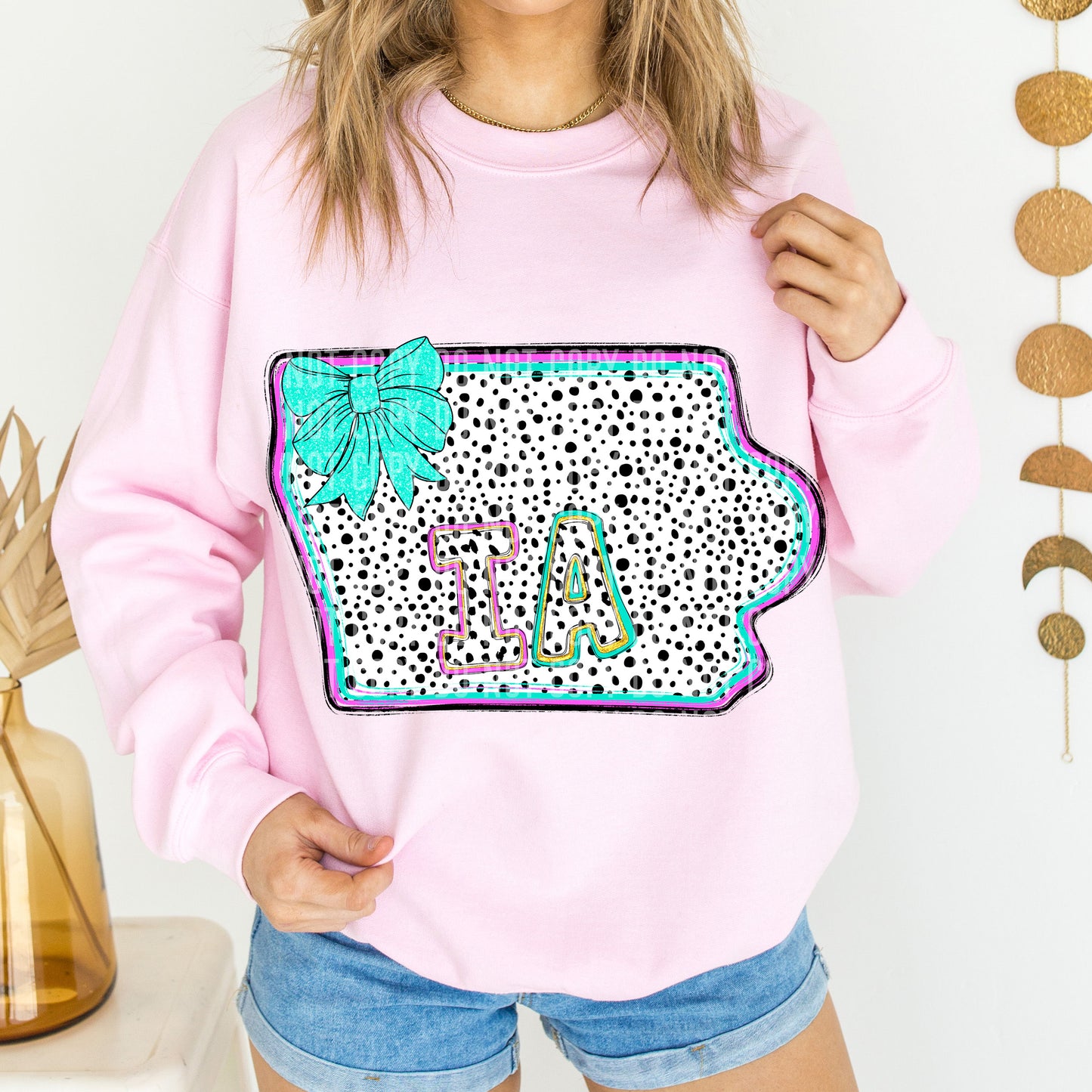 PICK A STATE- States Pink & Turquoise - Digital download 300DPI PNG FILE