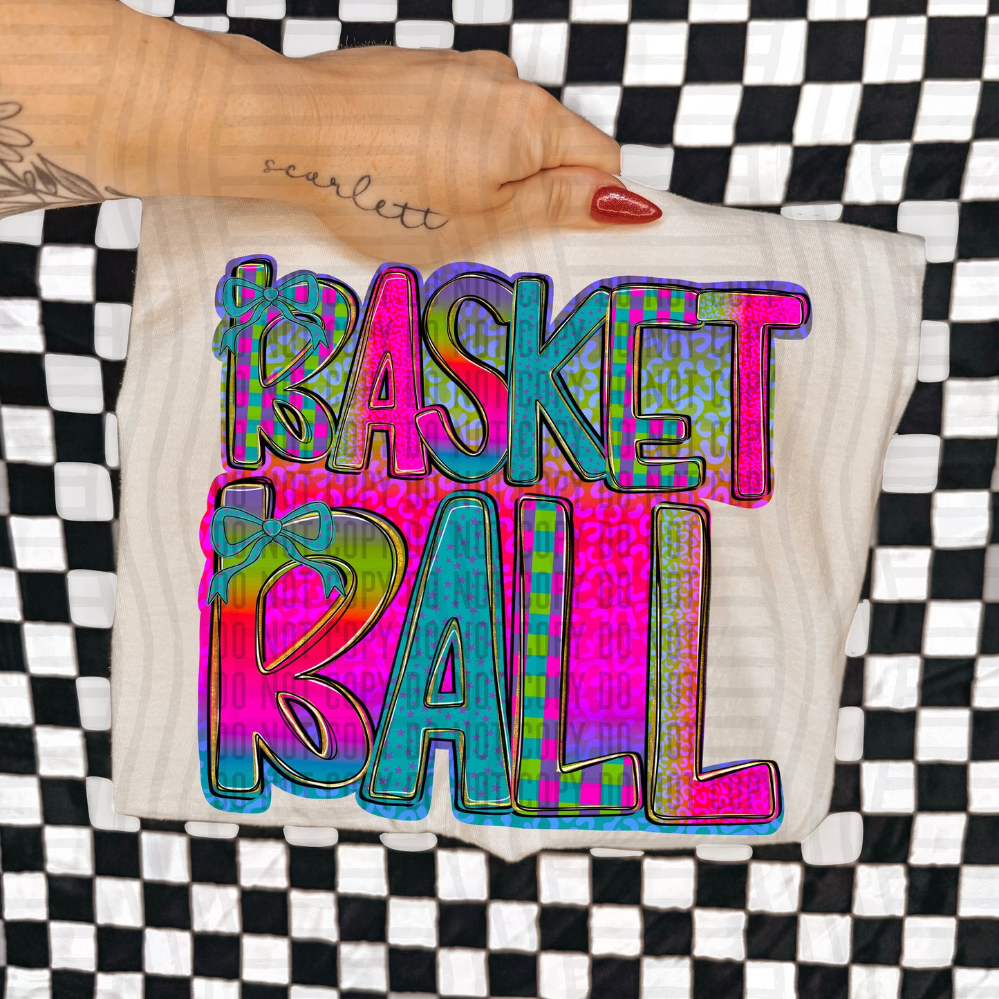 Rainbow Basketball Sayings - Choose DESIGN 300DPI PNG FILE