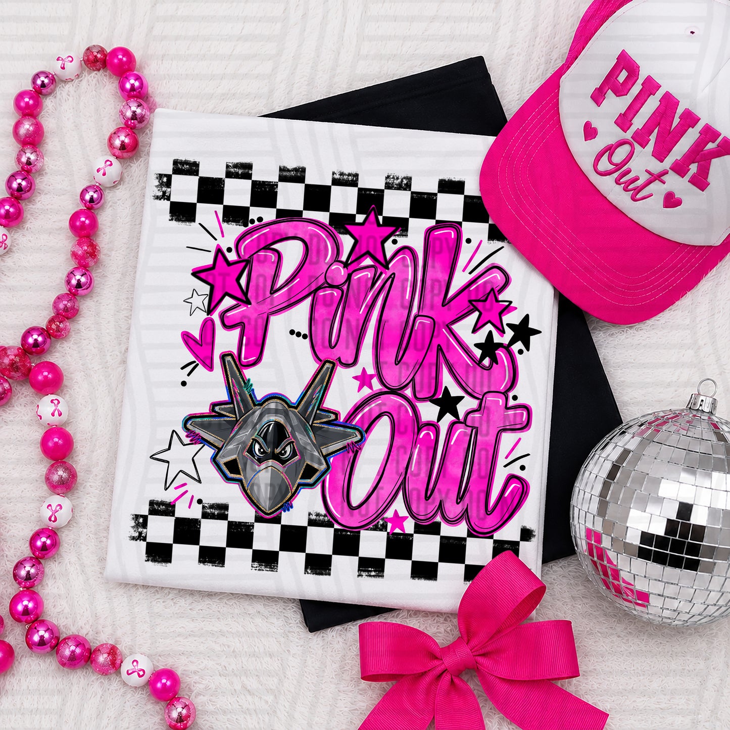 Pink Out MASCOTS 0926-0021- PLEASE UPLOAD MOCK UP - 300 DPI digital download