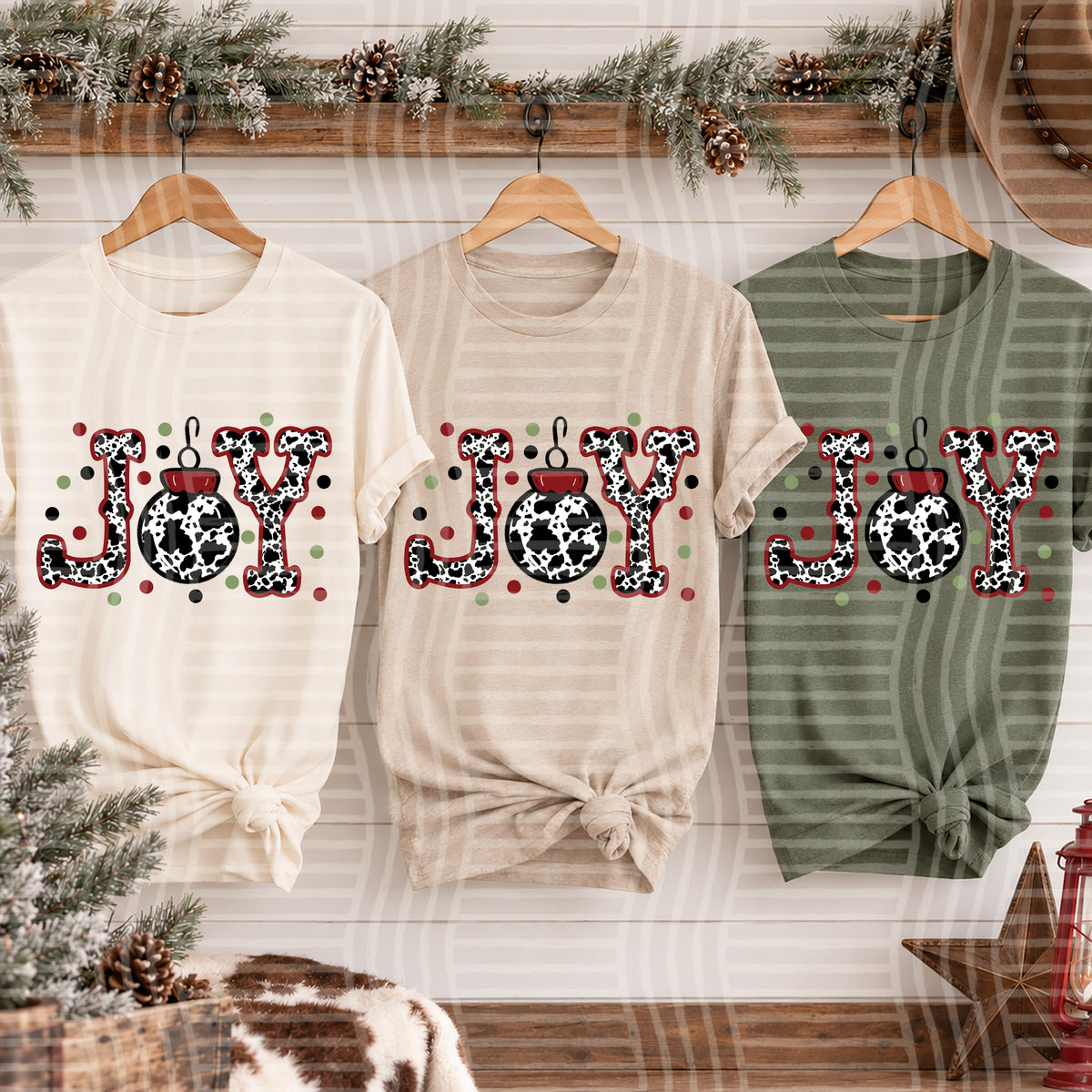 Cowboy Christmas (Choose Design) - 300 DPI digital download