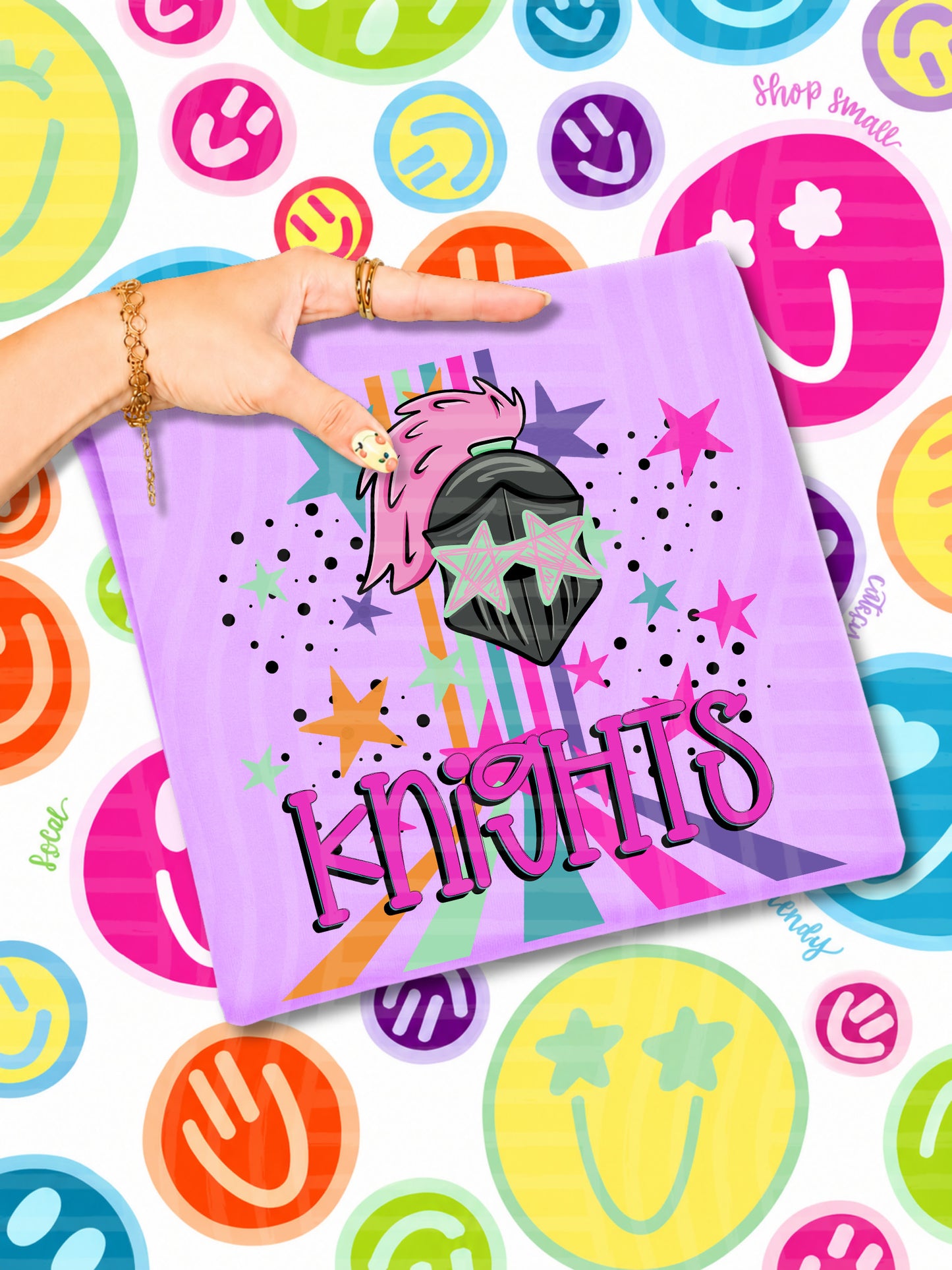 Starry Eyes Rainbow Mascot Heads -  Custom + DROPDOWN - 300 DPI digital download