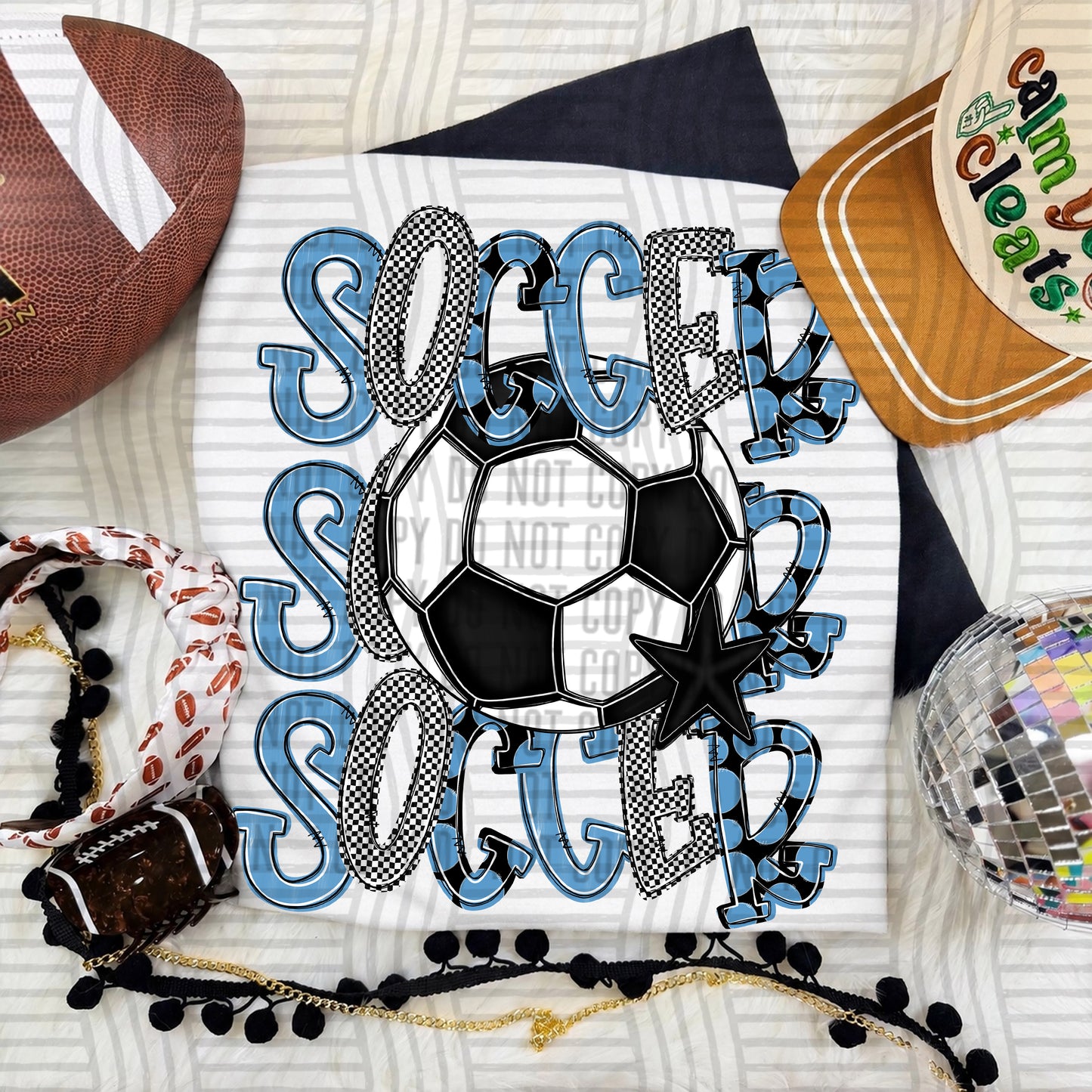 TRI Stacked SOCCER color 2609-0010 - Color Dropdown Digital Download 300 DPI PNG FILE
