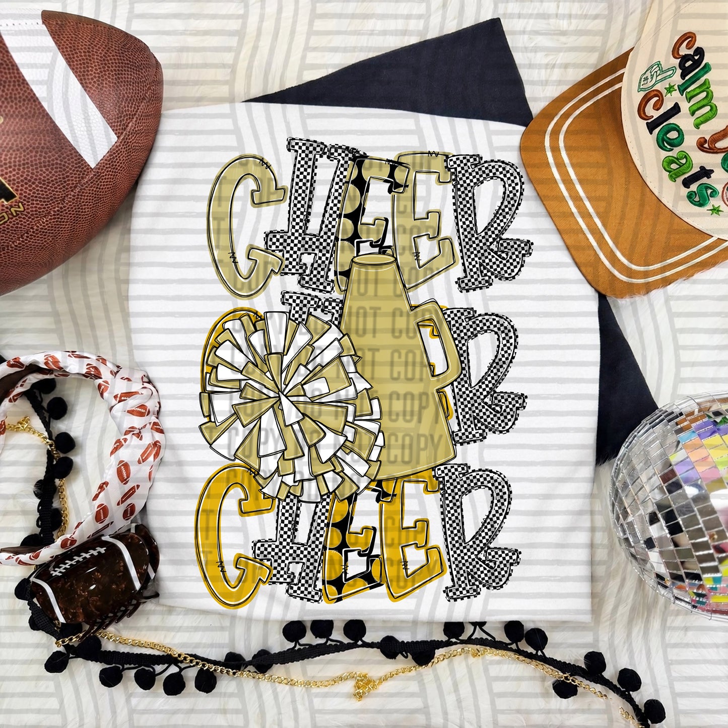 Tri Stacked Cheer color 2609-0008 - Color Dropdown Digital Download 300 DPI PNG FILE