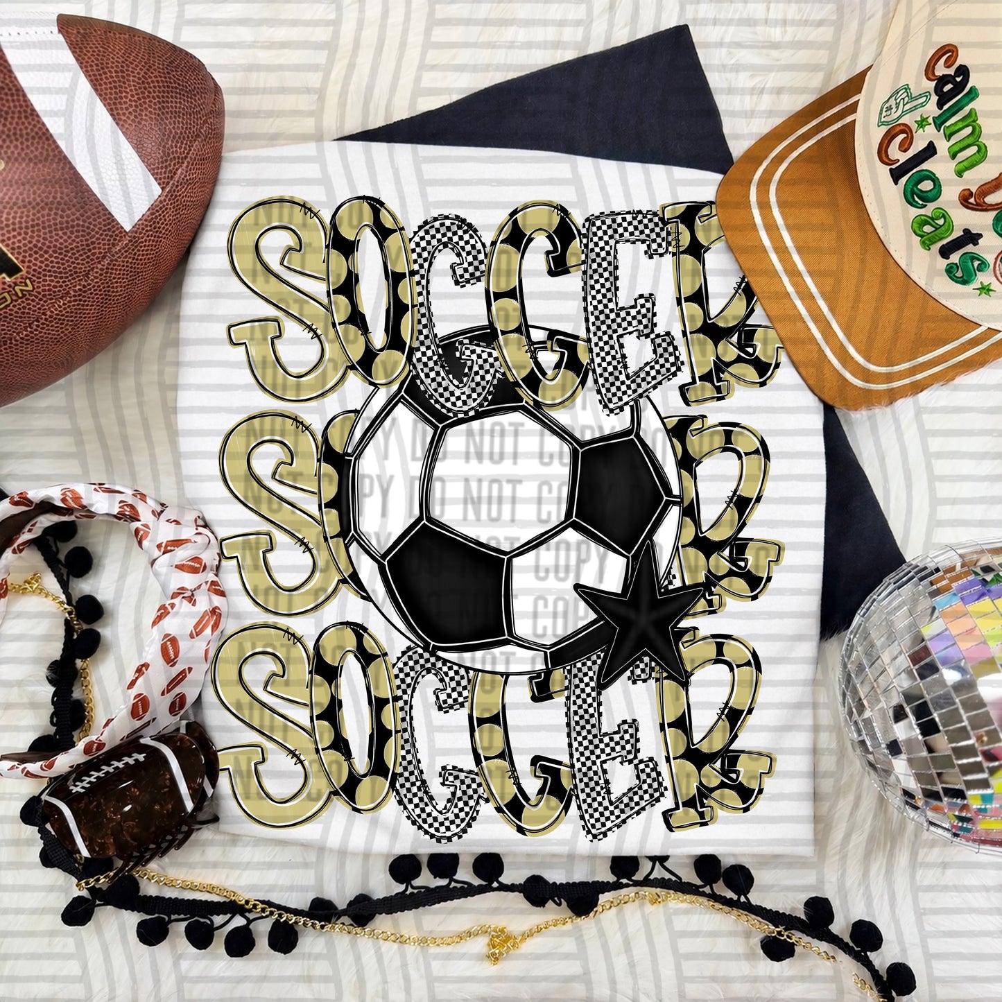 TRI Stacked SOCCER color 2609-0010 - Color Dropdown Digital Download 300 DPI PNG FILE