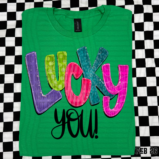 LUCKY YOU - Digital Download 300DPI PNG FILE