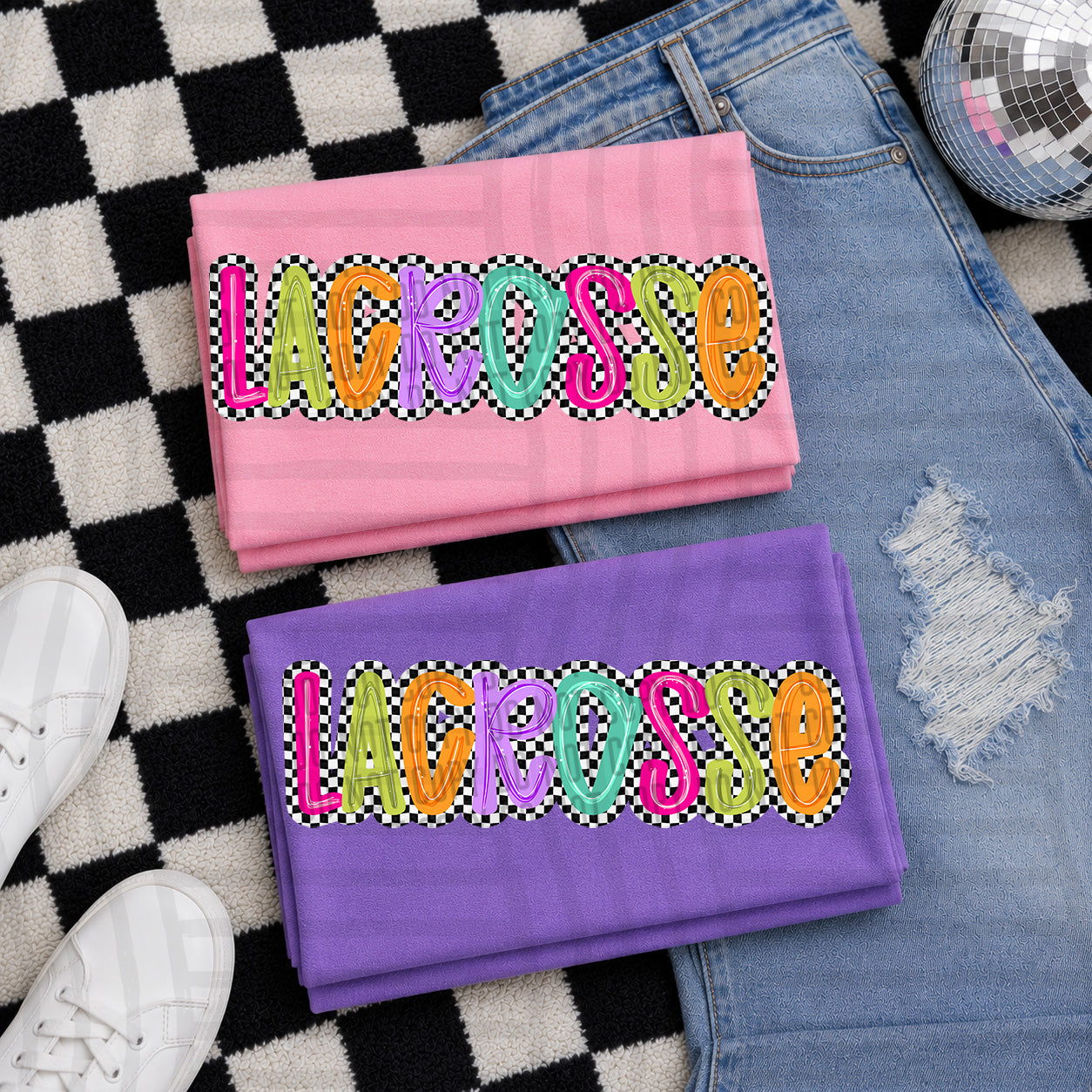 Simply Checkered Sports - Color Dropdown Digital Download 300DPI PNG FILE