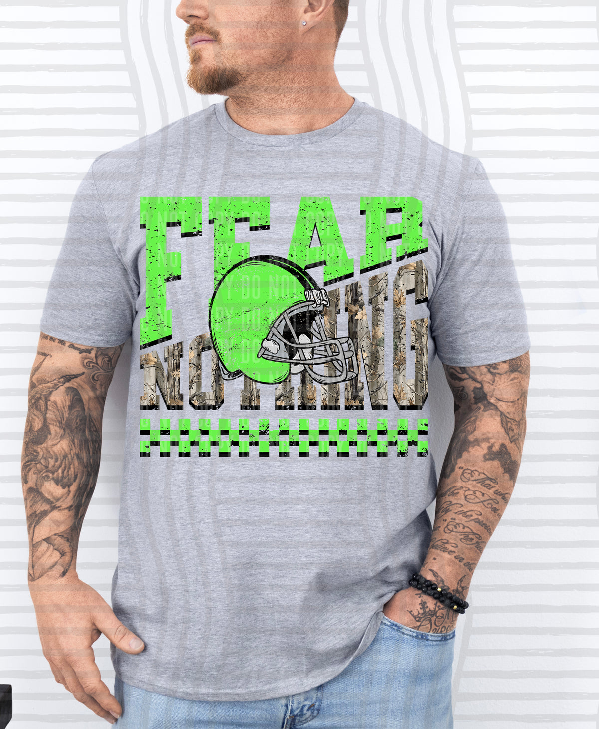 Fear Nothing COLOR helmet only 0926-0033 - Color Dropdown Digital Download 300 DPI PNG FILE