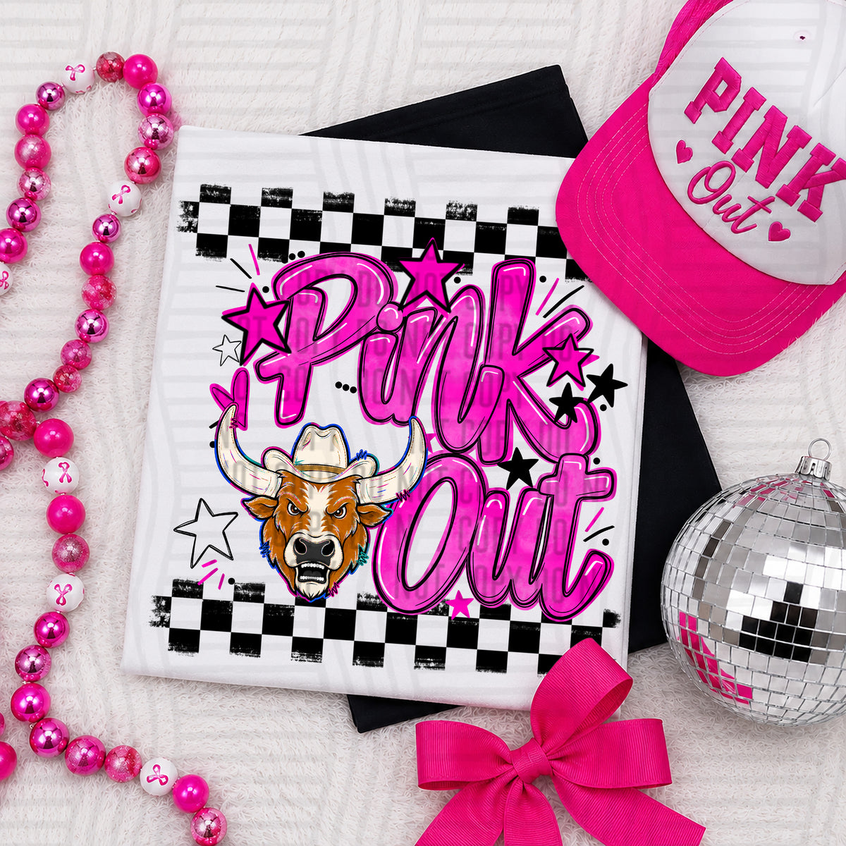 Pink Out MASCOTS 0926-0021- PLEASE UPLOAD MOCK UP - 300 DPI digital download