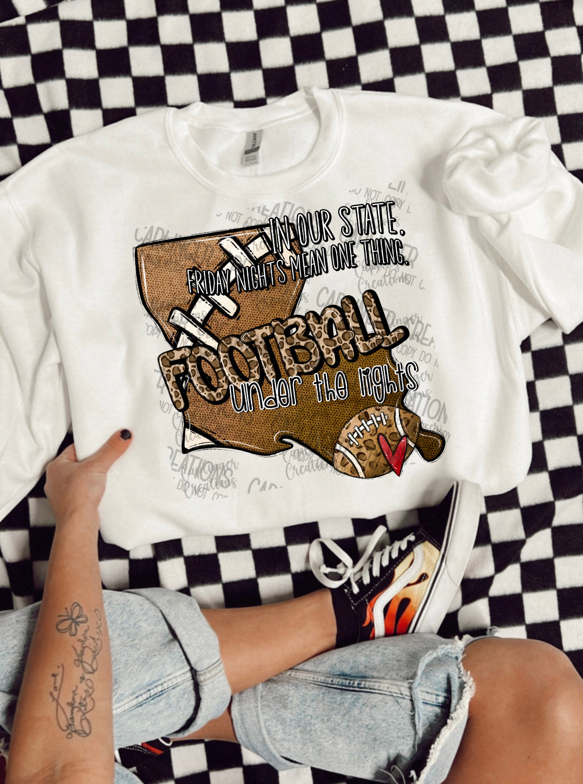 LOUISIANA - In our state, Friday nights mean one thing: football under the lights. States design -1 STATE ONLY INCLUDED - Digital download 300DPI PNG FILE