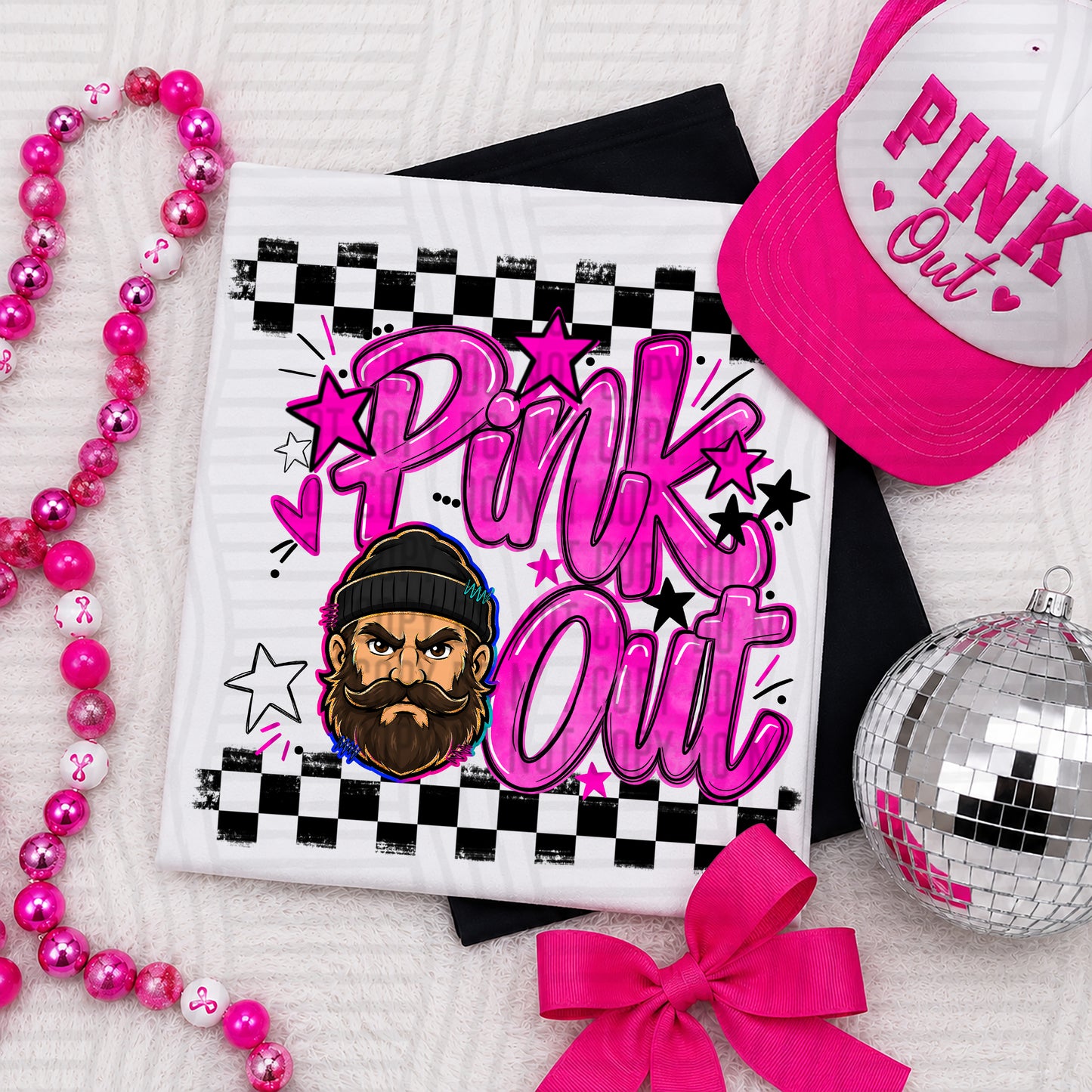 Pink Out MASCOTS 0926-0021- PLEASE UPLOAD MOCK UP - 300 DPI digital download