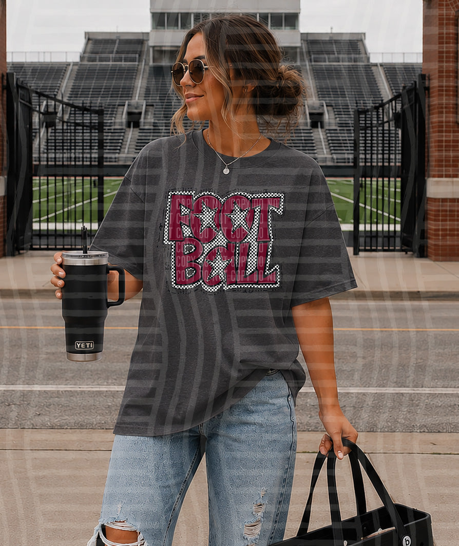 PREPPY CHECKER FOOTBALL CC-2608-01 - Color Dropdown Digital Download 300 DPI PNG FILE