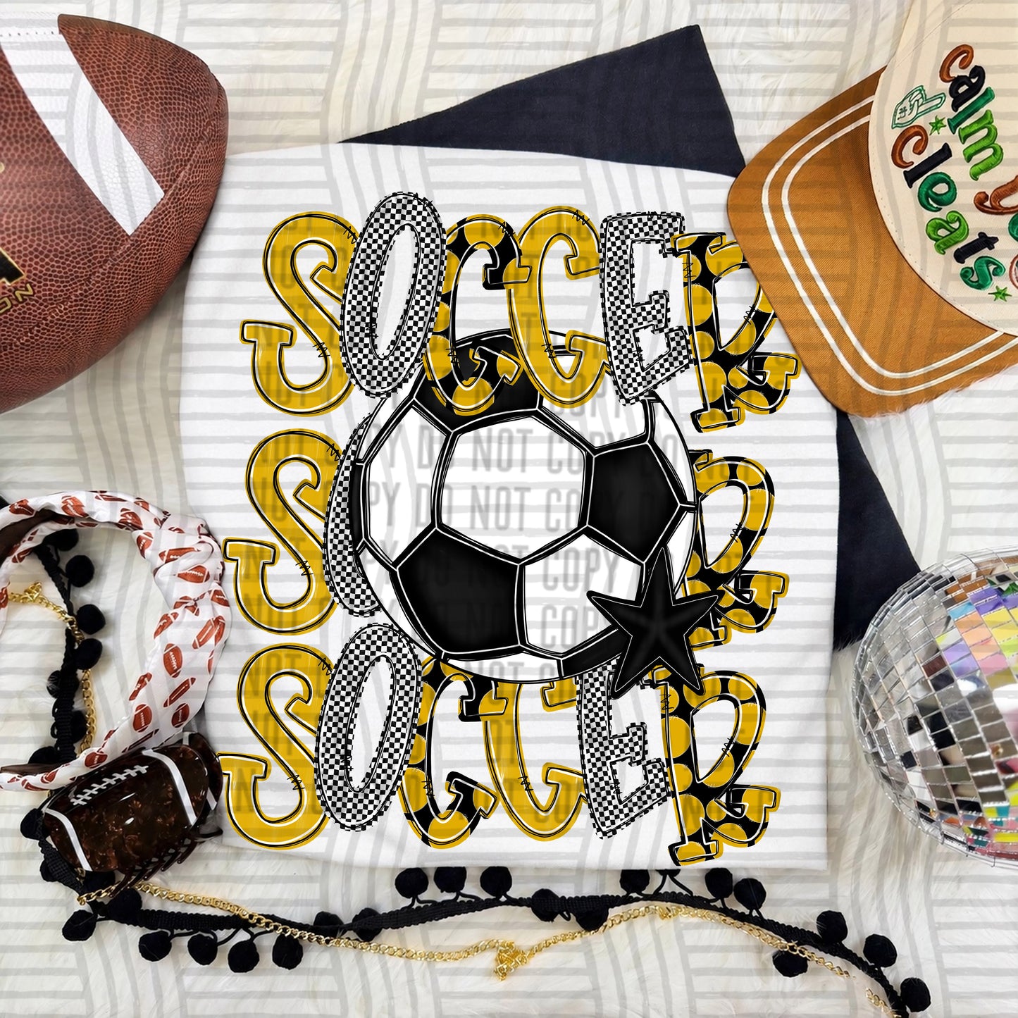 TRI Stacked SOCCER color 2609-0010 - Color Dropdown Digital Download 300 DPI PNG FILE