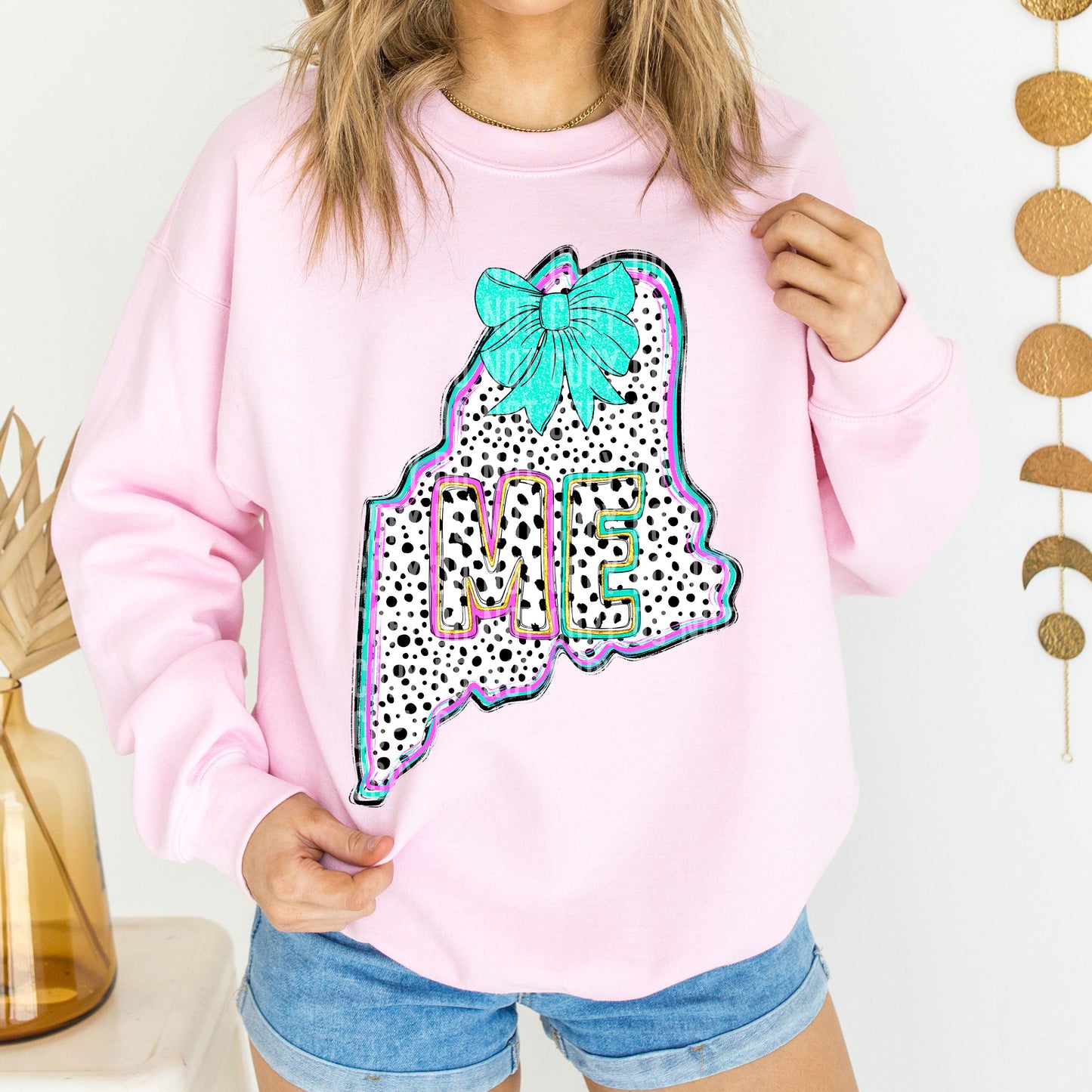 PICK A STATE- States Pink & Turquoise - Digital download 300DPI PNG FILE