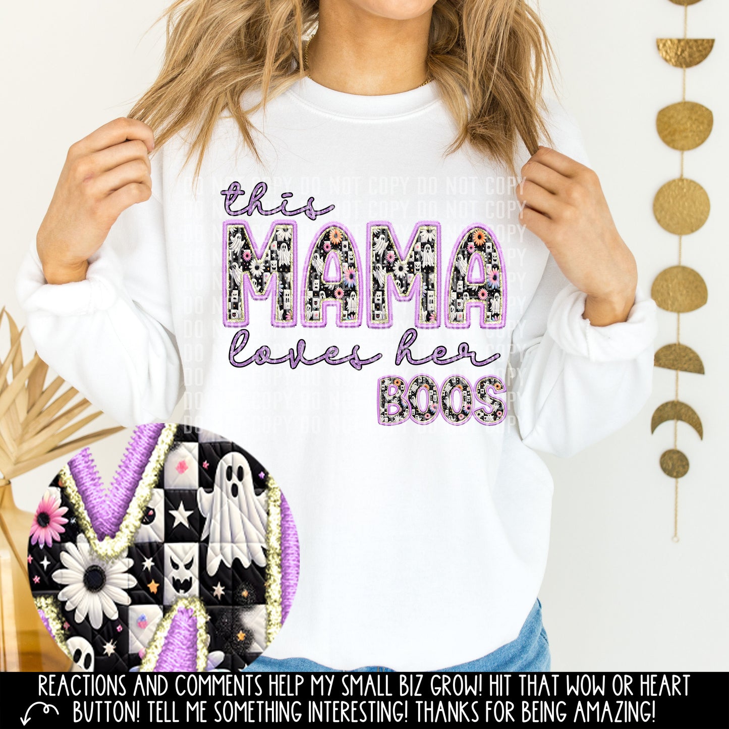 PICK A NAME or CUSTOM - This <> loves her BOO - Digital download 300DPI PNG FILE