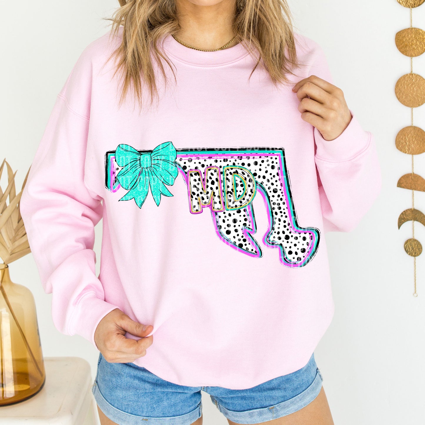 PICK A STATE- States Pink & Turquoise - Digital download 300DPI PNG FILE