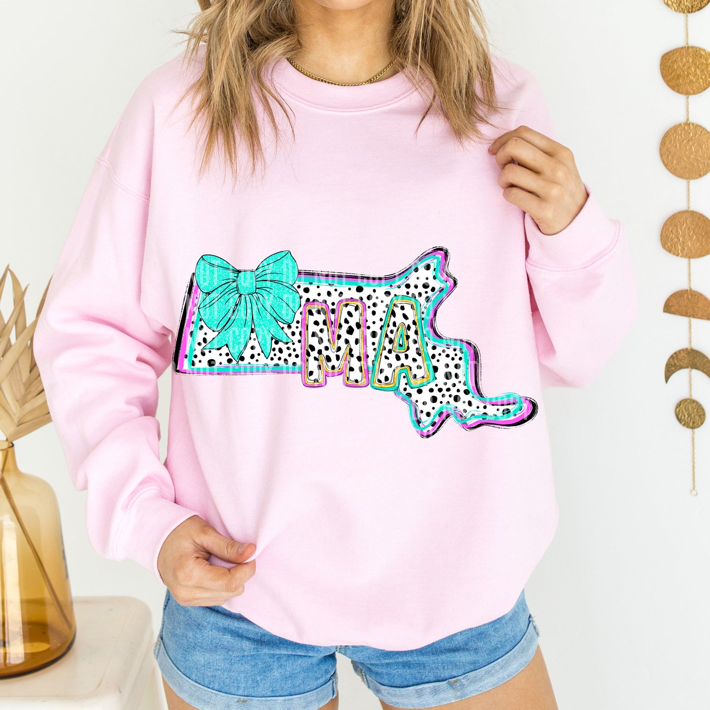 PICK A STATE- States Pink & Turquoise - Digital download 300DPI PNG FILE