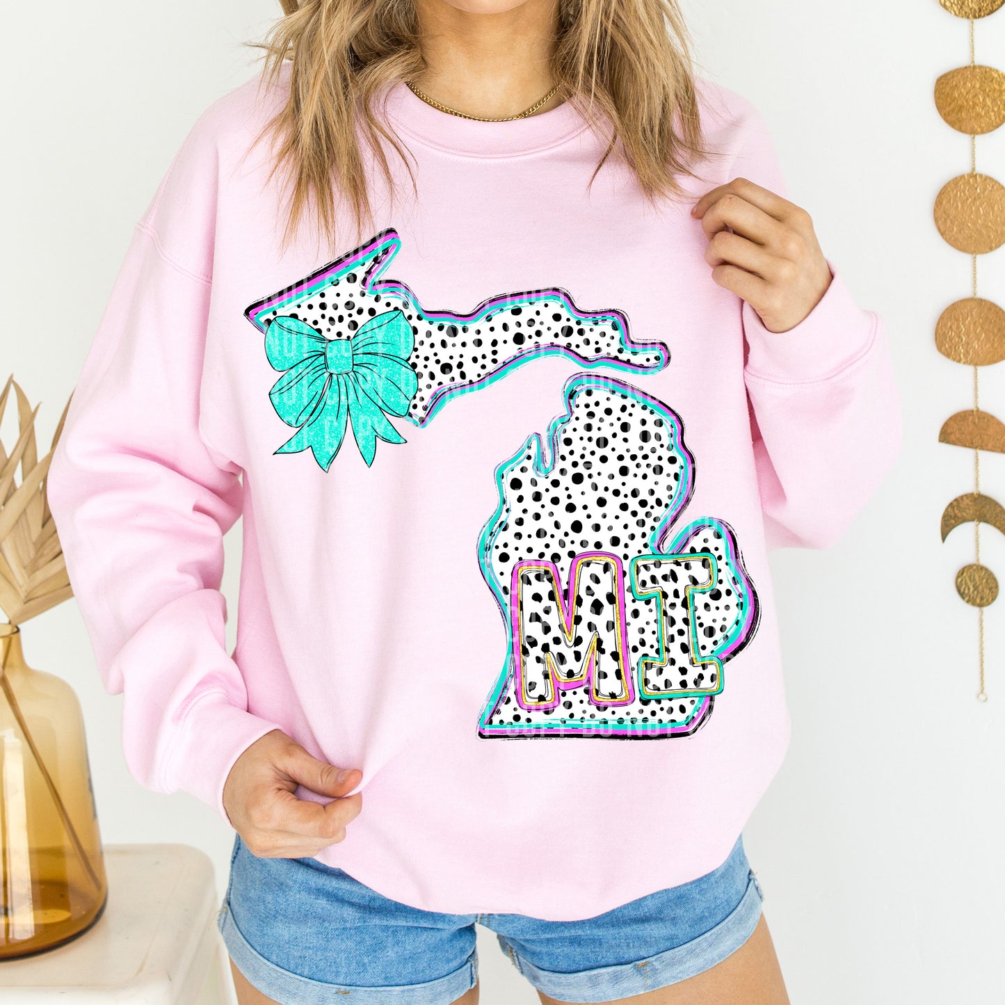 PICK A STATE- States Pink & Turquoise - Digital download 300DPI PNG FILE