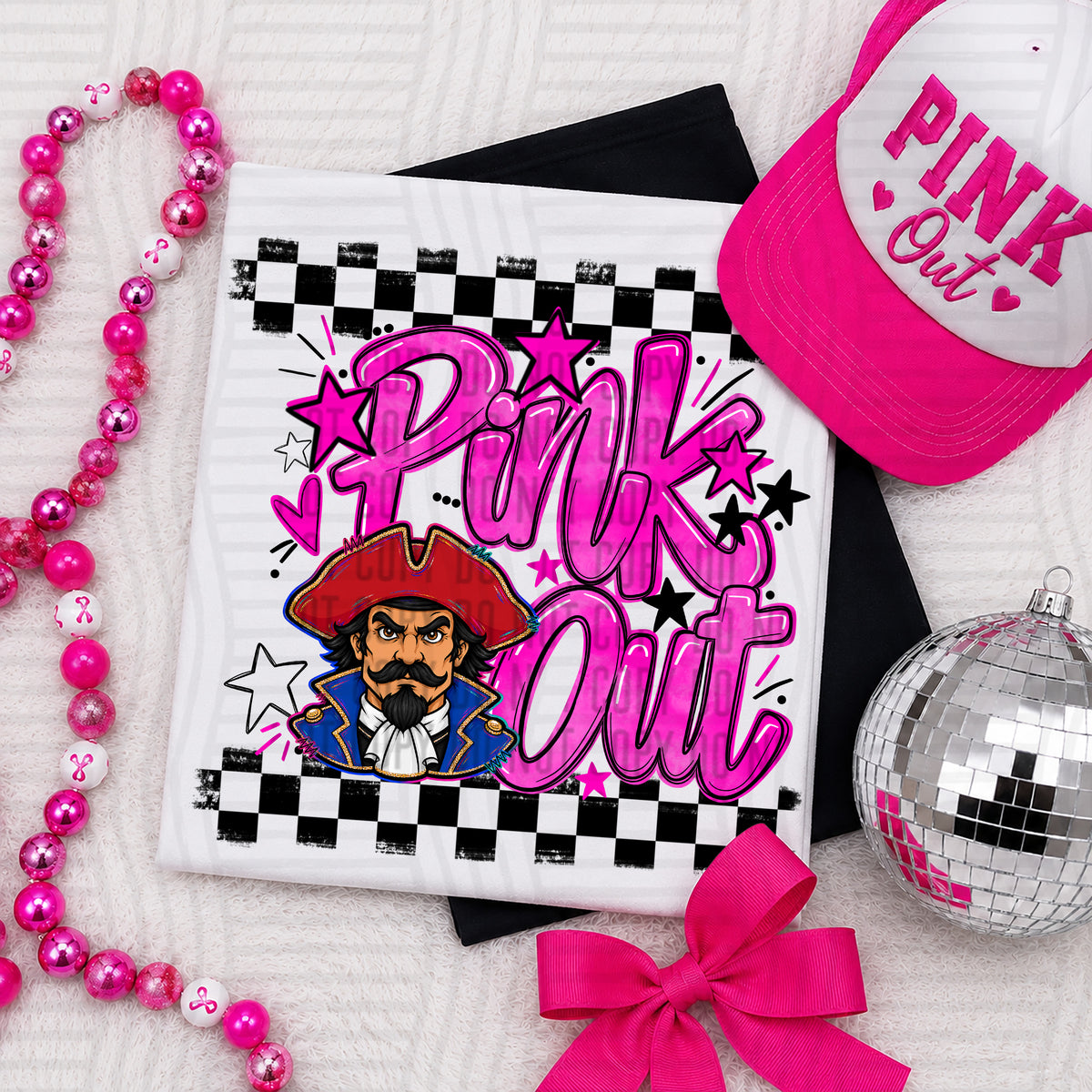 Pink Out MASCOTS 0926-0021- PLEASE UPLOAD MOCK UP - 300 DPI digital download