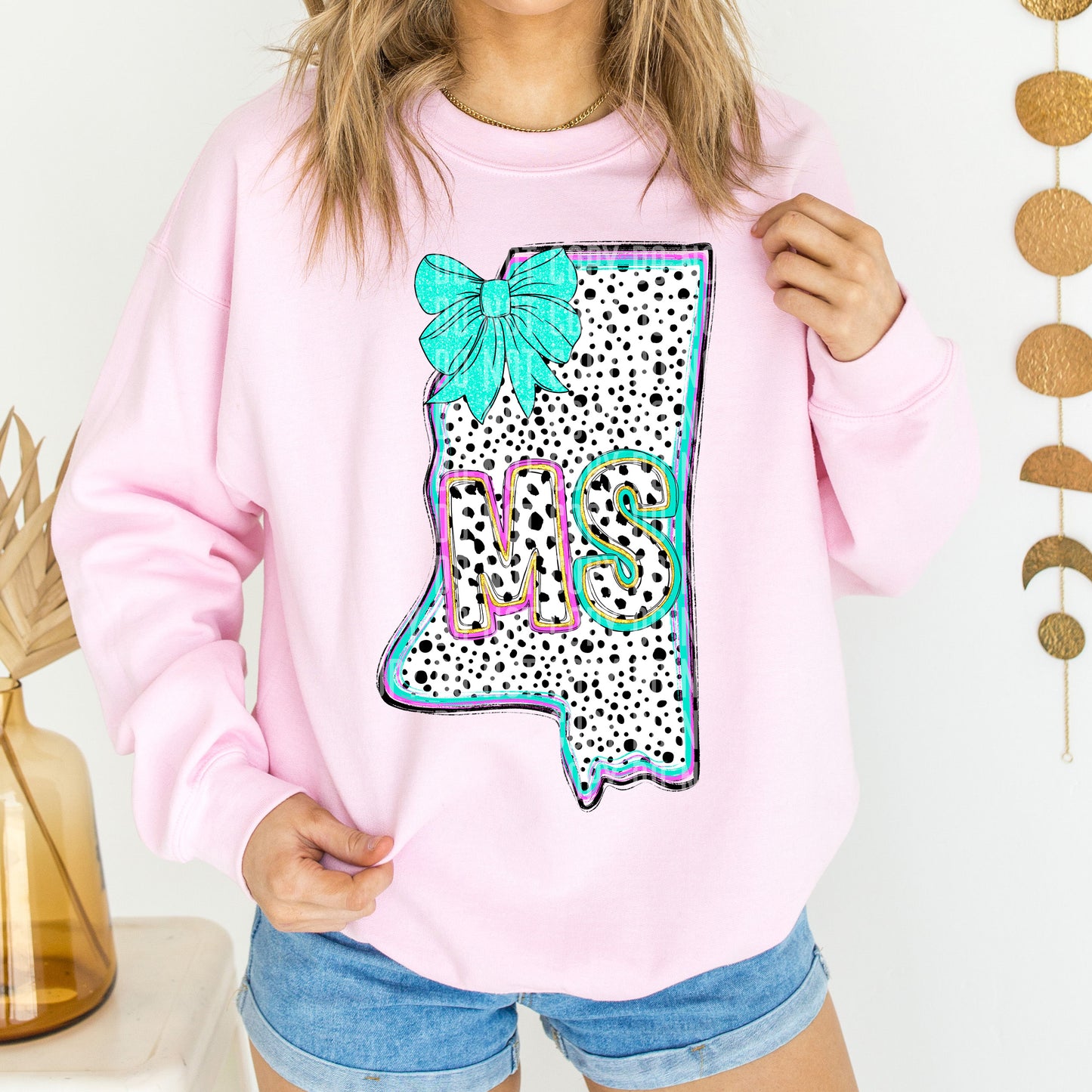 PICK A STATE- States Pink & Turquoise - Digital download 300DPI PNG FILE