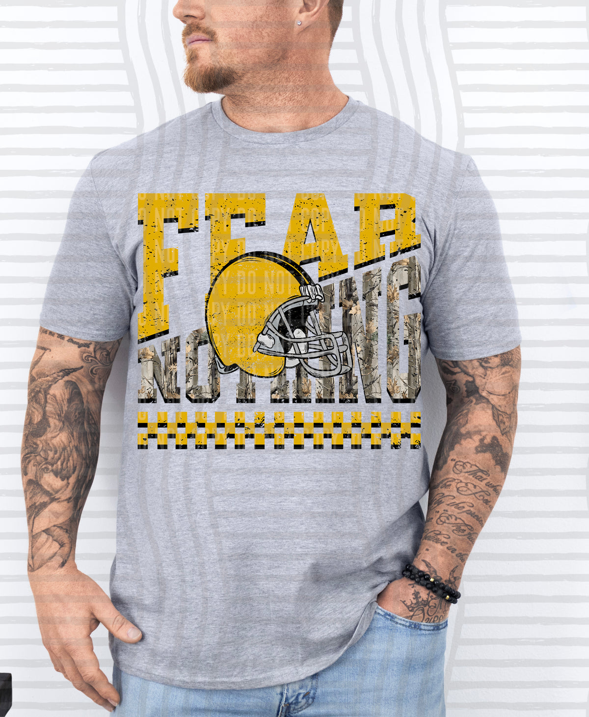 Fear Nothing COLOR helmet only 0926-0033 - Color Dropdown Digital Download 300 DPI PNG FILE