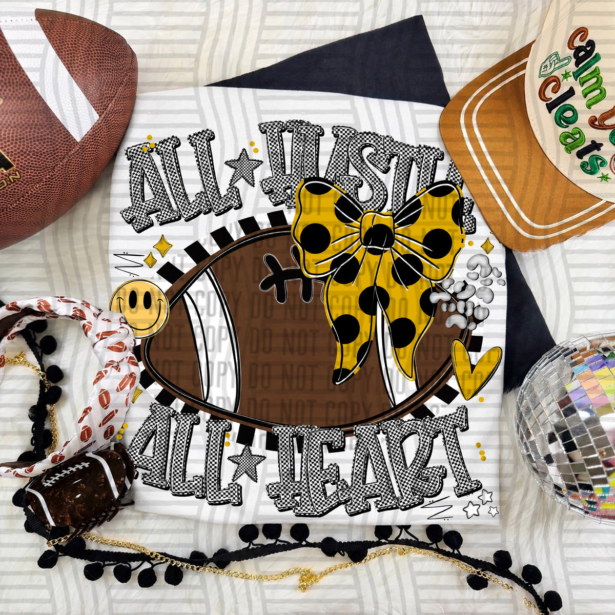All Hustle All Heart  0926-0030- Color Dropdown Digital Download 300 DPI PNG FILE