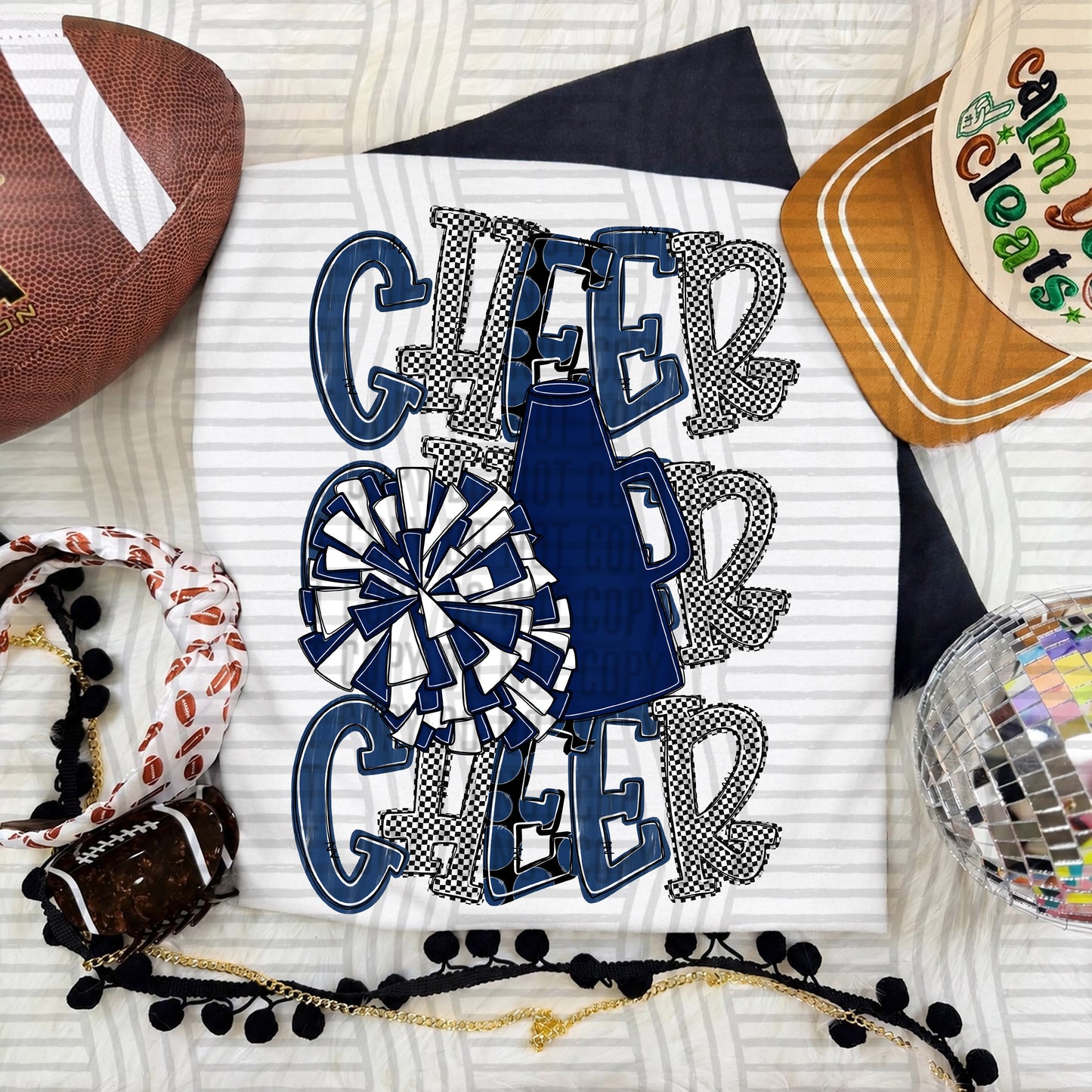 Tri Stacked Cheer color 2609-0008 - Color Dropdown Digital Download 300 DPI PNG FILE