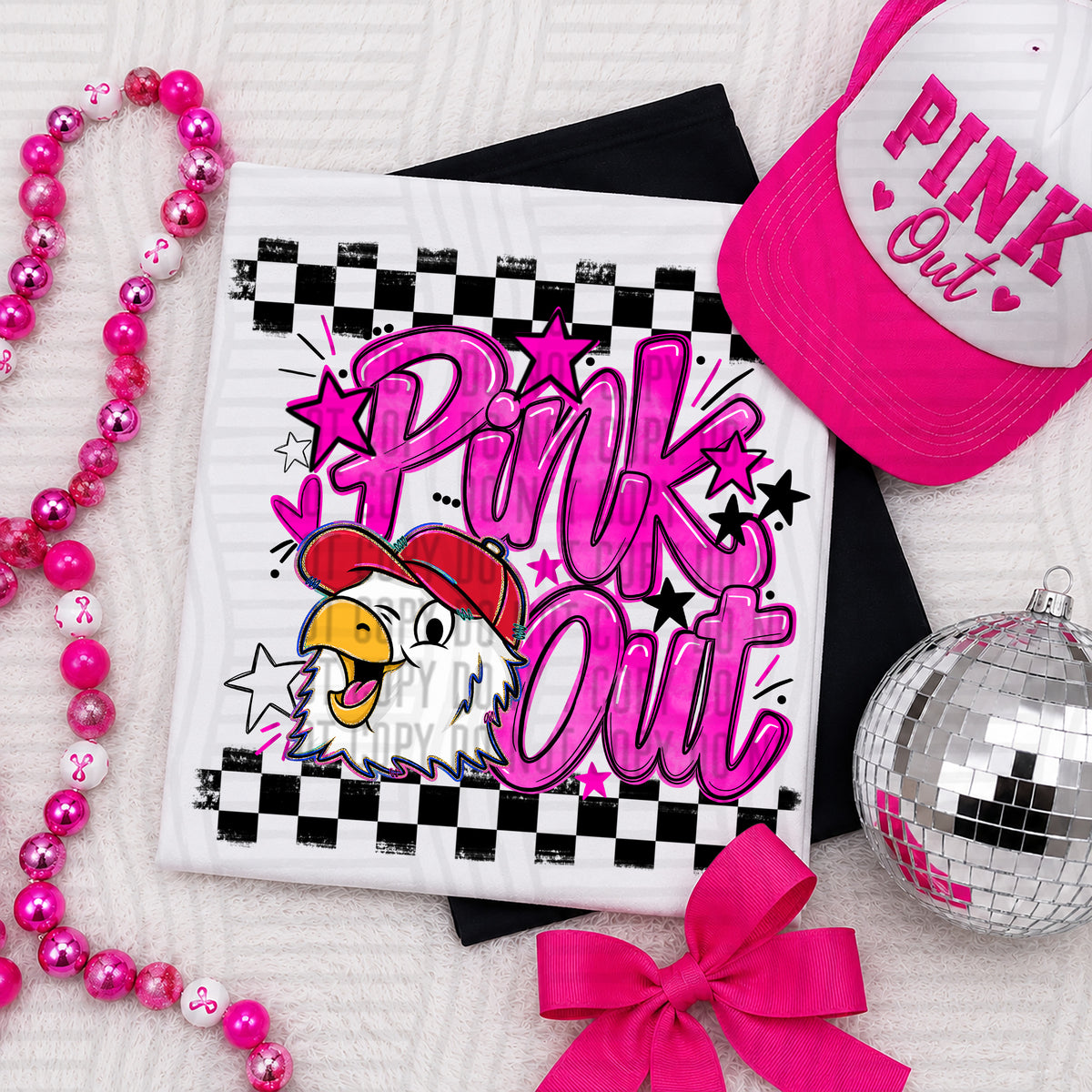 Pink Out MASCOTS 0926-0021- PLEASE UPLOAD MOCK UP - 300 DPI digital download