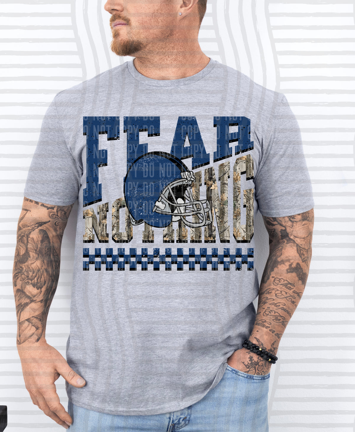 Fear Nothing COLOR helmet only 0926-0033 - Color Dropdown Digital Download 300 DPI PNG FILE