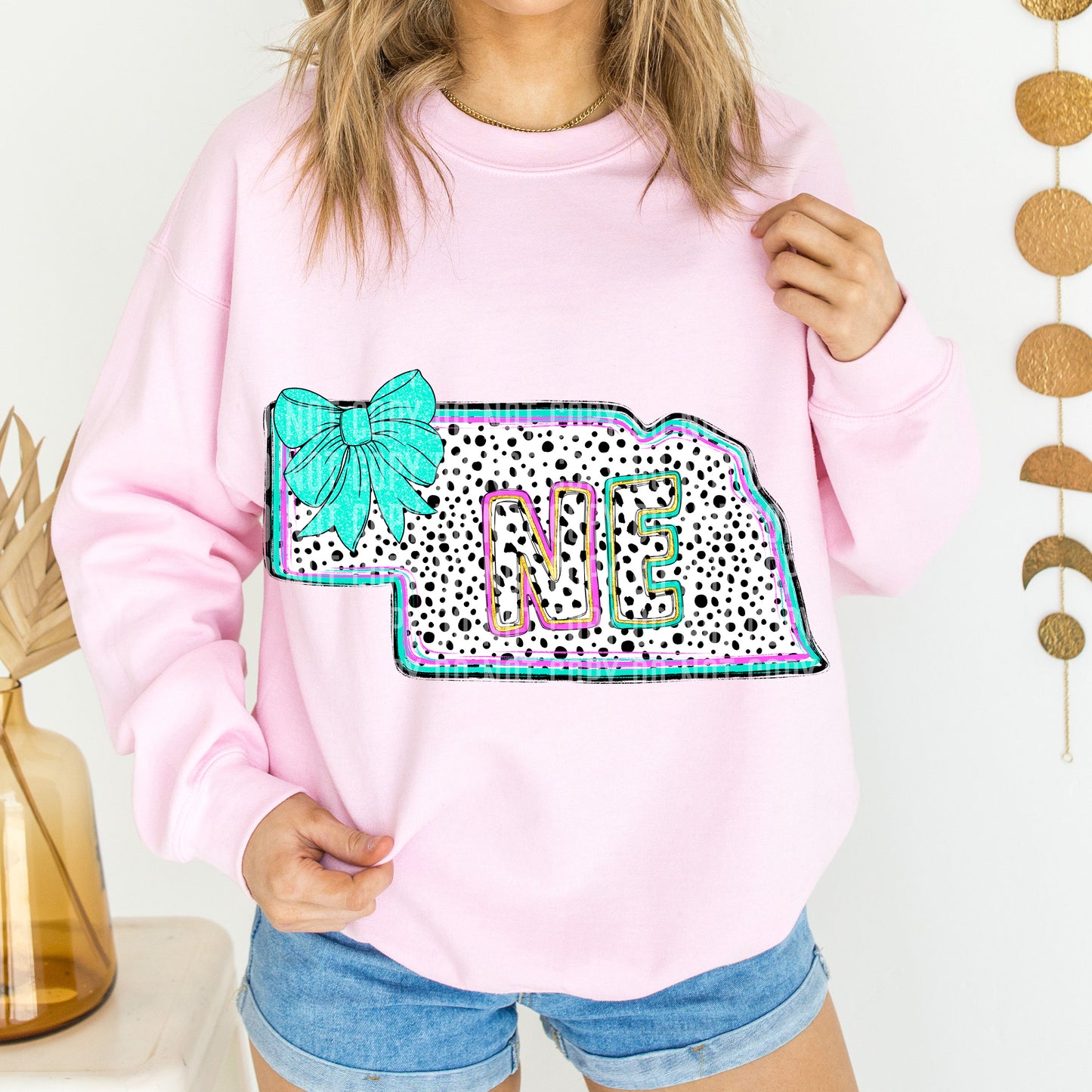 PICK A STATE- States Pink & Turquoise - Digital download 300DPI PNG FILE