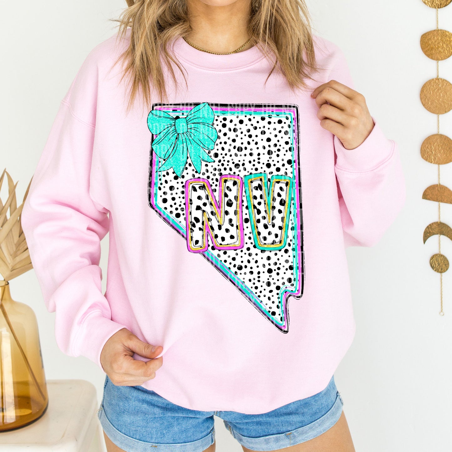 PICK A STATE- States Pink & Turquoise - Digital download 300DPI PNG FILE