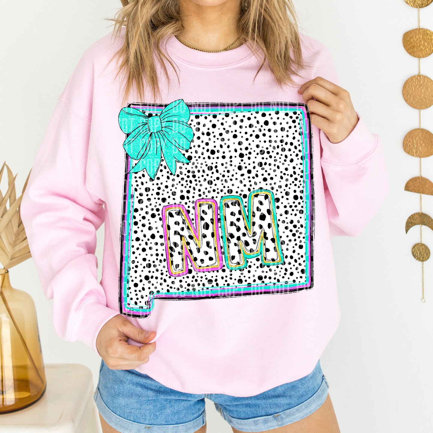 PICK A STATE- States Pink & Turquoise - Digital download 300DPI PNG FILE