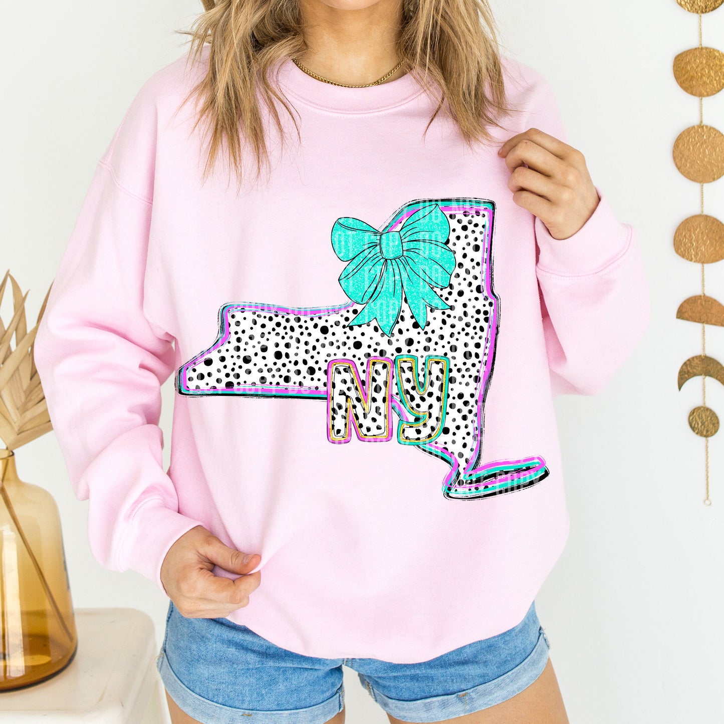 PICK A STATE- States Pink & Turquoise - Digital download 300DPI PNG FILE