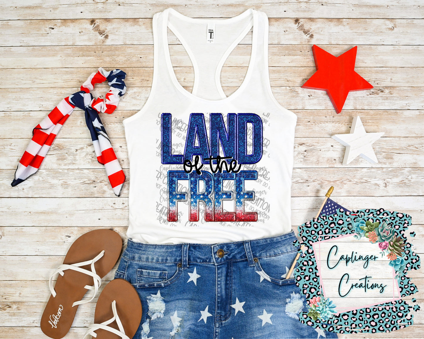 Land of the free - Digital download 300DPI PNG FILE