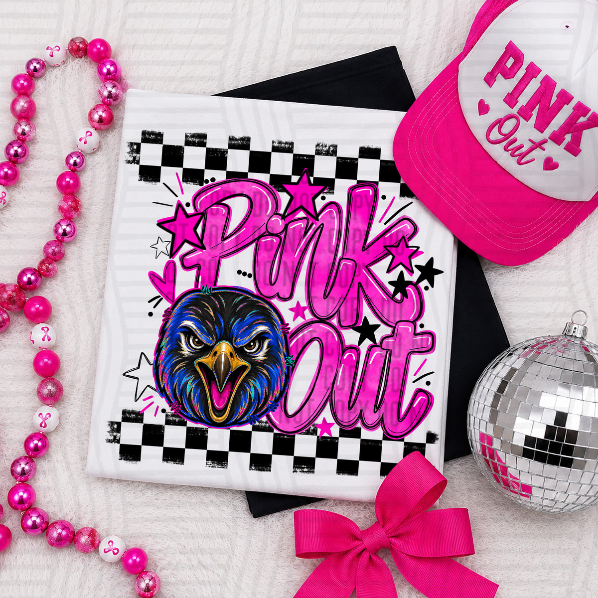 Pink Out MASCOTS 0926-0021- PLEASE UPLOAD MOCK UP - 300 DPI digital download