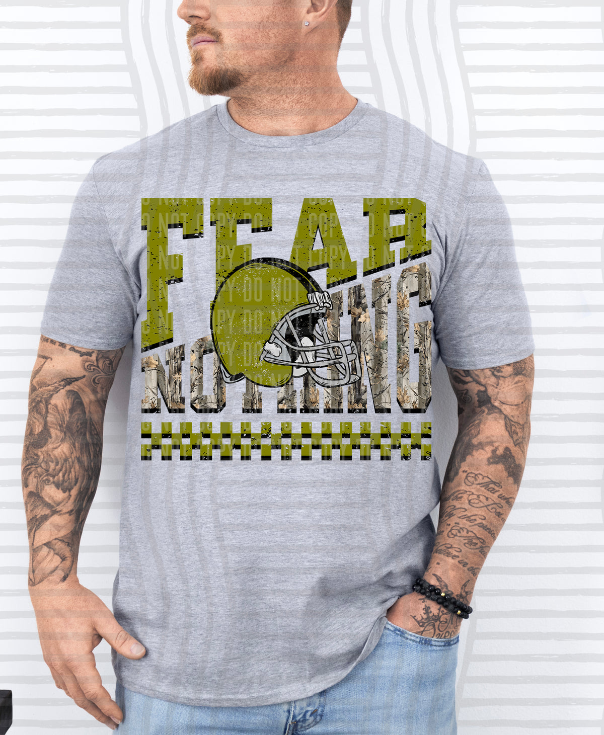Fear Nothing COLOR helmet only 0926-0033 - Color Dropdown Digital Download 300 DPI PNG FILE