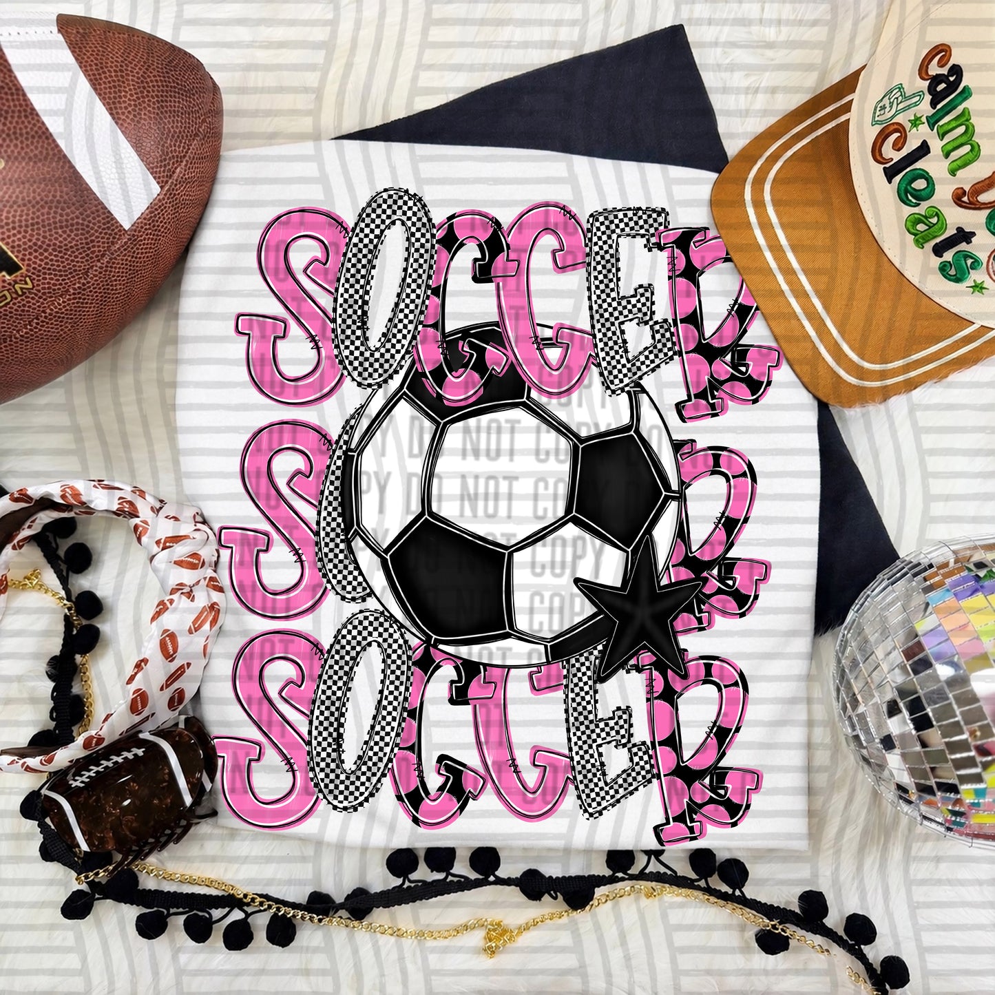 TRI Stacked SOCCER color 2609-0010 - Color Dropdown Digital Download 300 DPI PNG FILE
