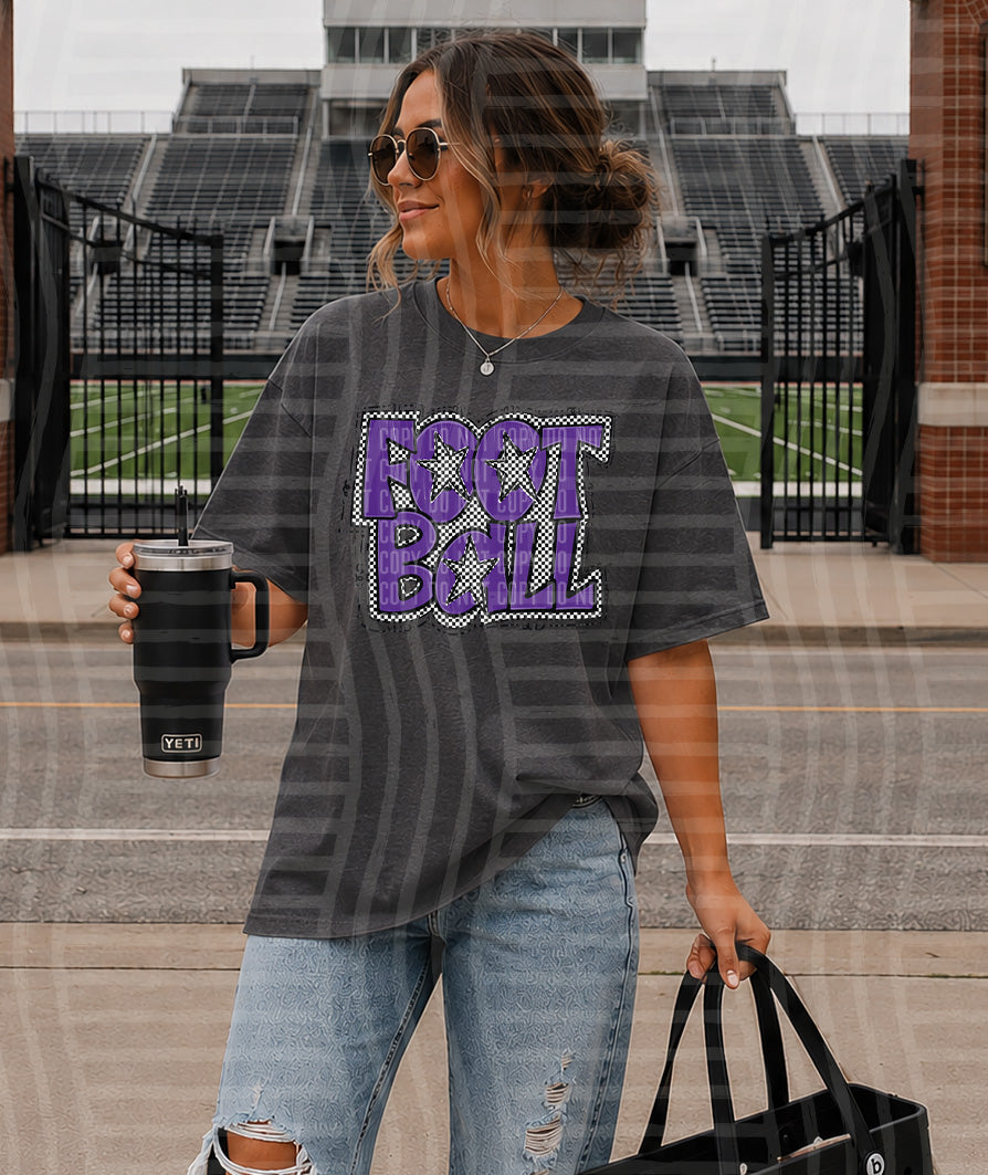 PREPPY CHECKER FOOTBALL CC-2608-01 - Color Dropdown Digital Download 300 DPI PNG FILE