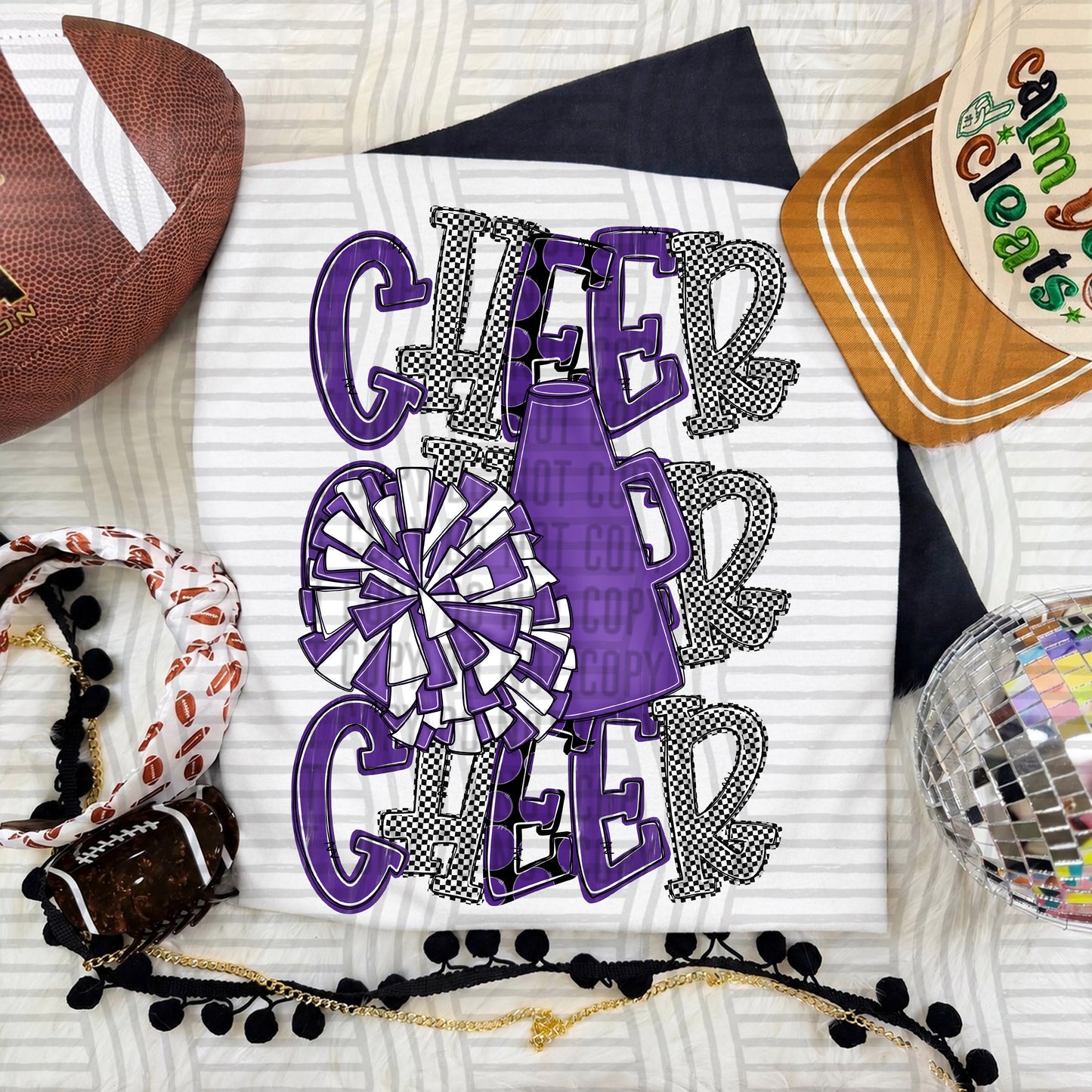 Tri Stacked Cheer color 2609-0008 - Color Dropdown Digital Download 300 DPI PNG FILE