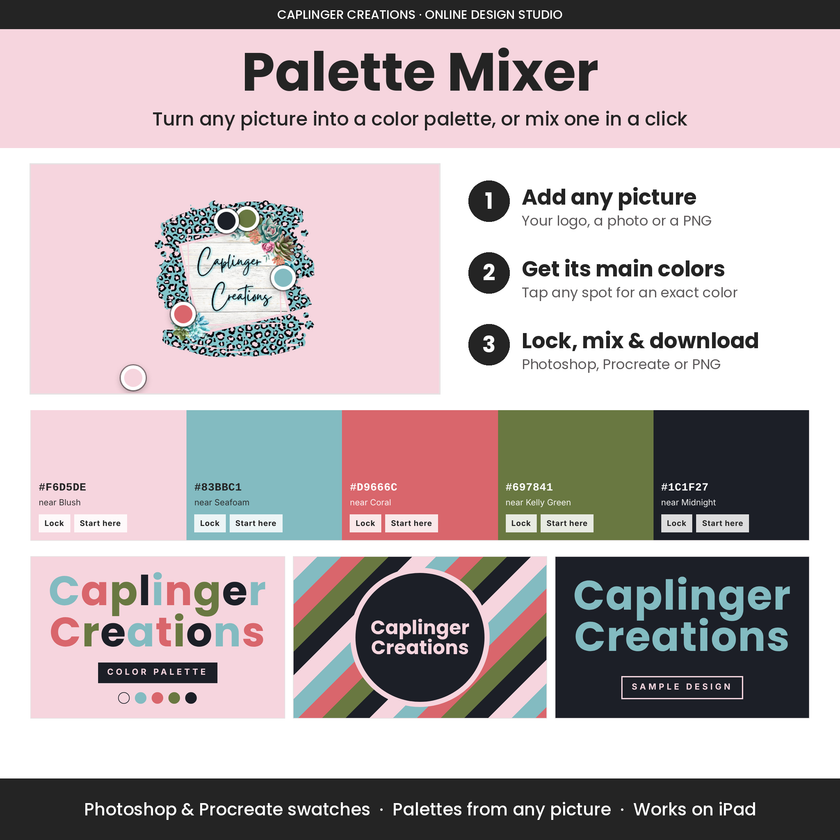 Palette Mixer - Color Palette Maker (Online Tool)
