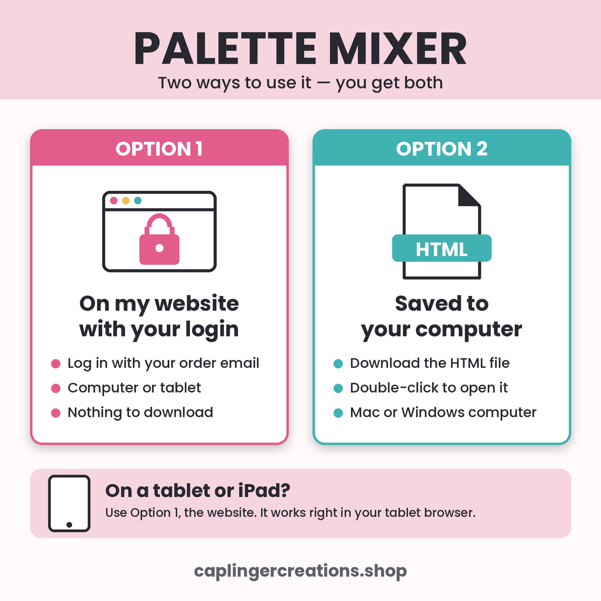 Palette Mixer - Color Palette Maker (Online Tool)