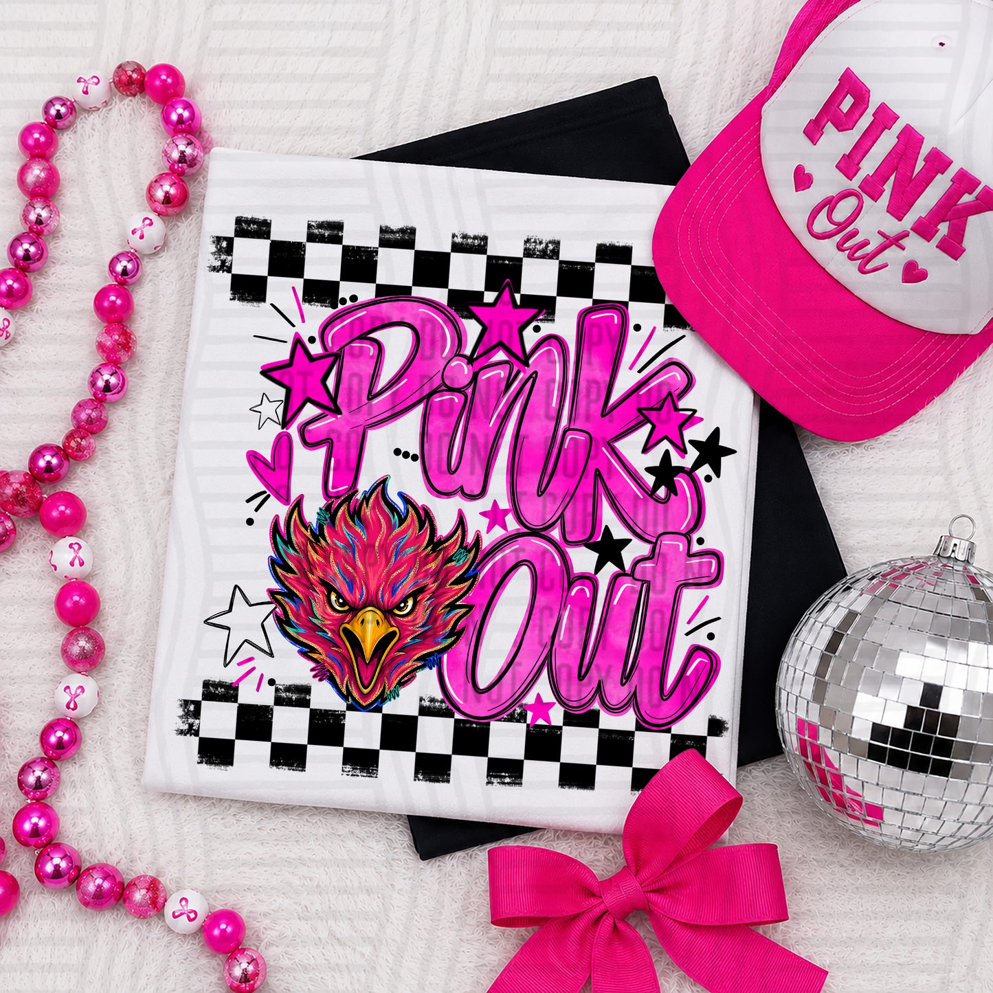 Pink Out MASCOTS 0926-0021- PLEASE UPLOAD MOCK UP - 300 DPI digital download