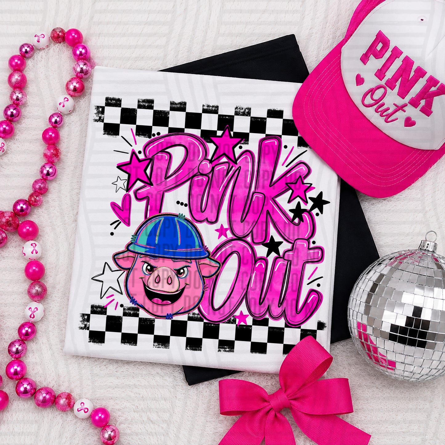 Pink Out MASCOTS 0926-0021- PLEASE UPLOAD MOCK UP - 300 DPI digital download