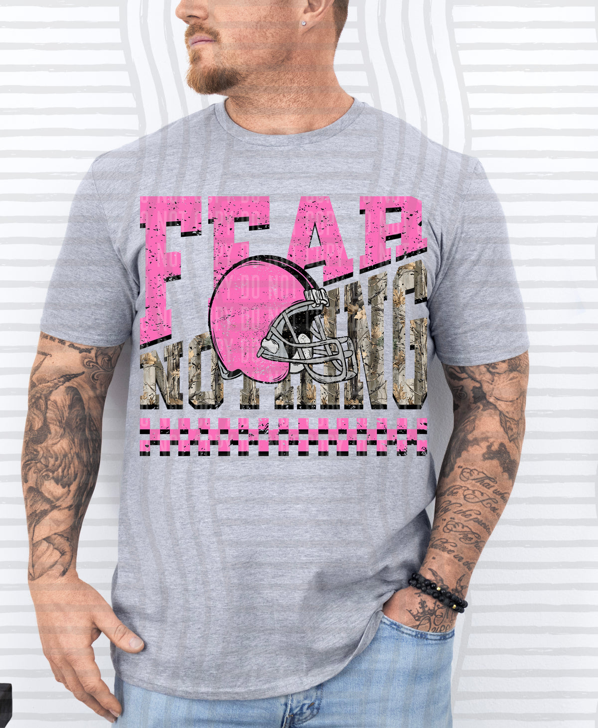Fear Nothing COLOR helmet only 0926-0033 - Color Dropdown Digital Download 300 DPI PNG FILE