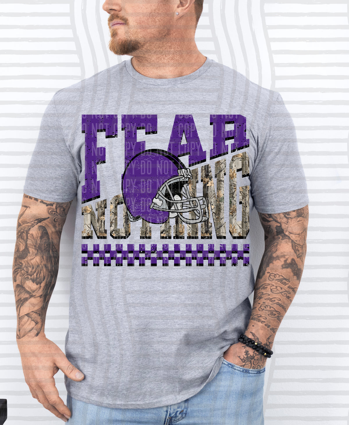 Fear Nothing COLOR helmet only 0926-0033 - Color Dropdown Digital Download 300 DPI PNG FILE