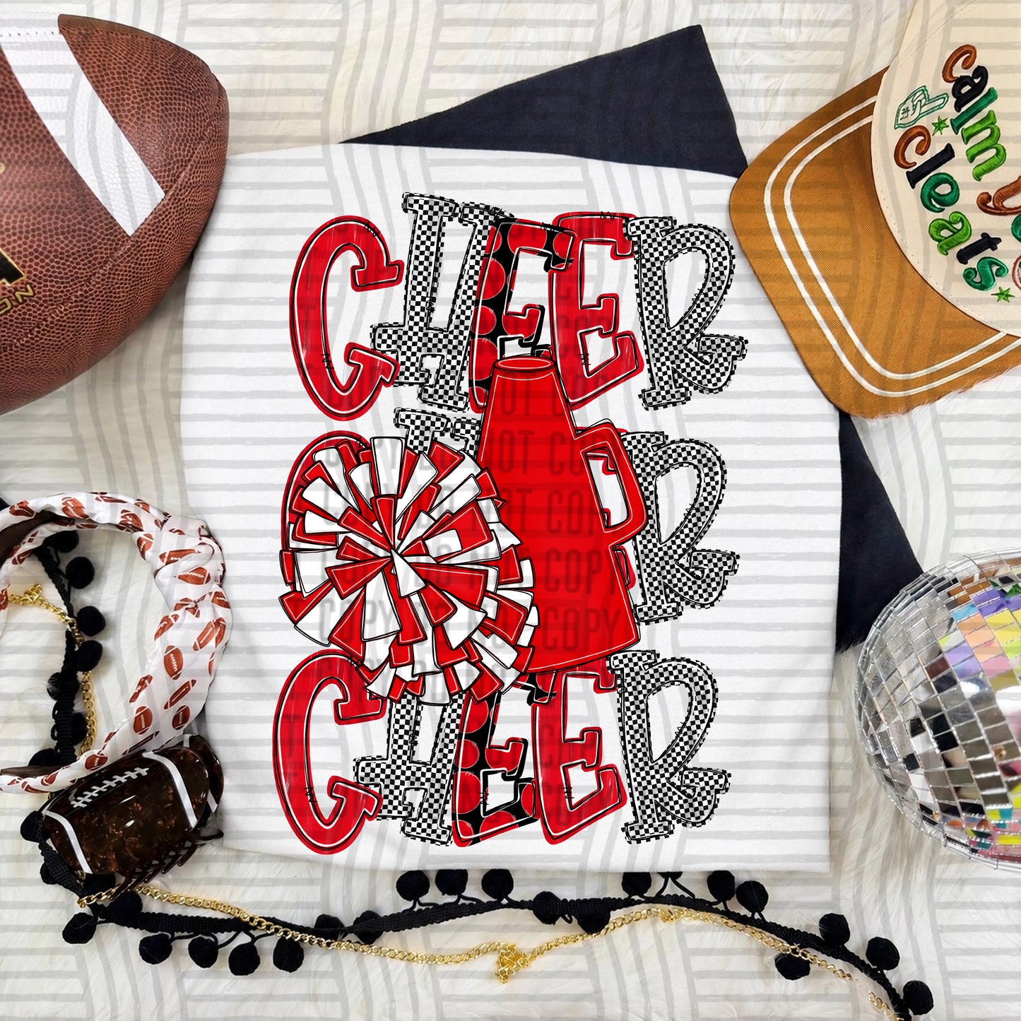 Tri Stacked Cheer color 2609-0008 - Color Dropdown Digital Download 300 DPI PNG FILE