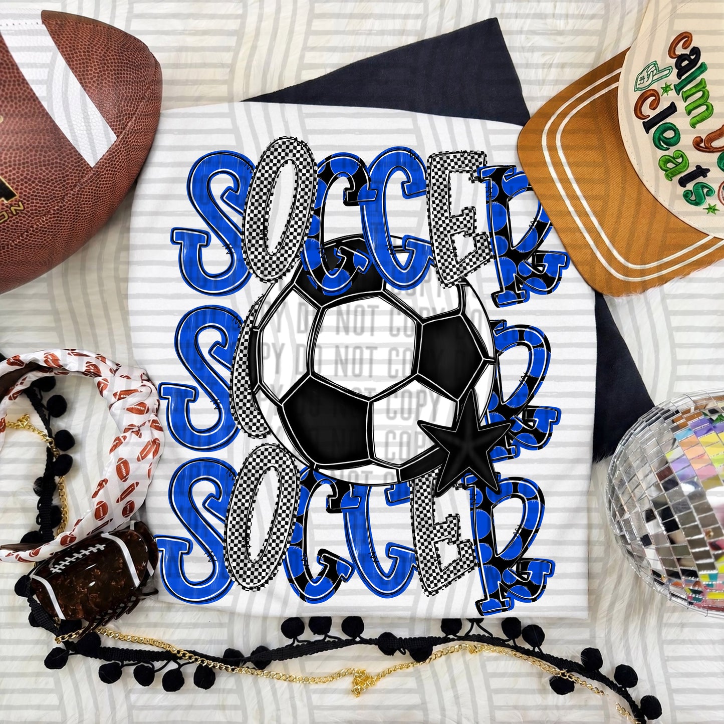 TRI Stacked SOCCER color 2609-0010 - Color Dropdown Digital Download 300 DPI PNG FILE