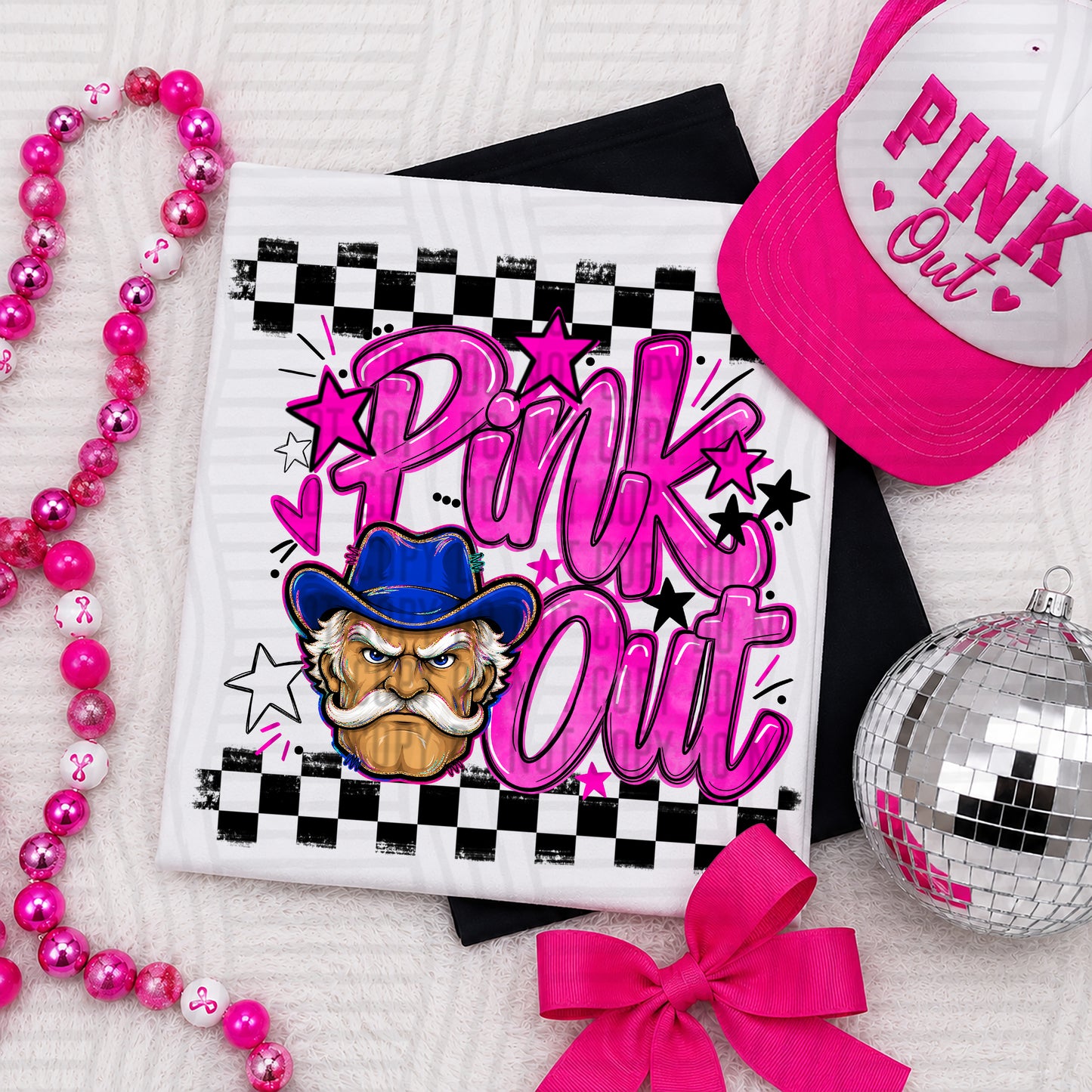 Pink Out MASCOTS 0926-0021- PLEASE UPLOAD MOCK UP - 300 DPI digital download