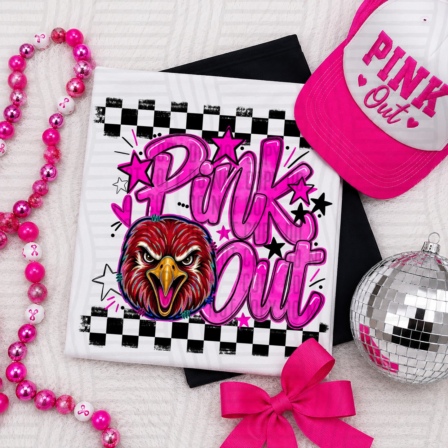 Pink Out MASCOTS 0926-0021- PLEASE UPLOAD MOCK UP - 300 DPI digital download