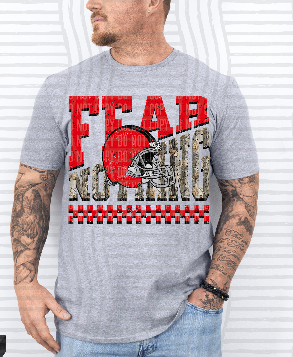Fear Nothing COLOR helmet only 0926-0033 - Color Dropdown Digital Download 300 DPI PNG FILE